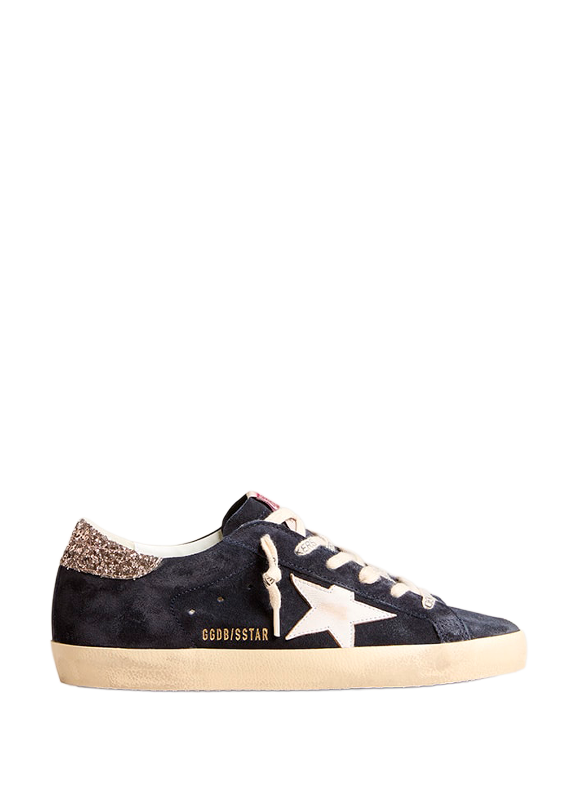 Baskets Super-Star en daim GOLDEN GOOSE Bleu