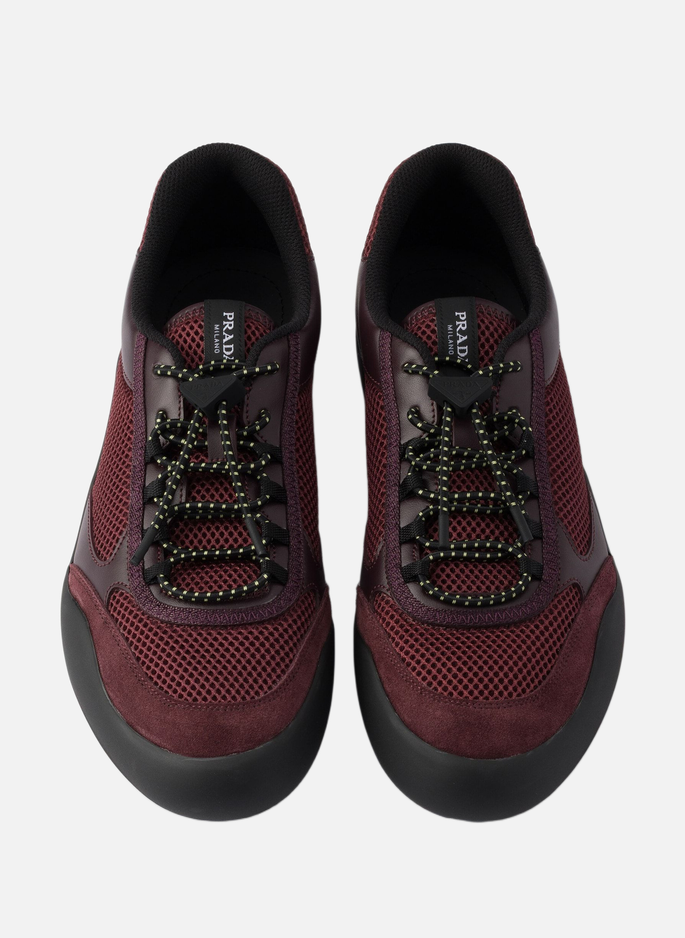 Baskets speedrock en mesh PRADA Rouge