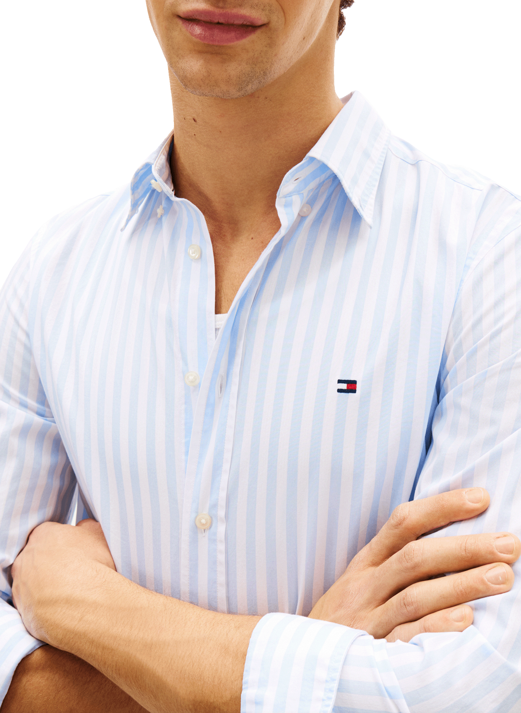 Linen shirt TOMMY HILFIGER Blue