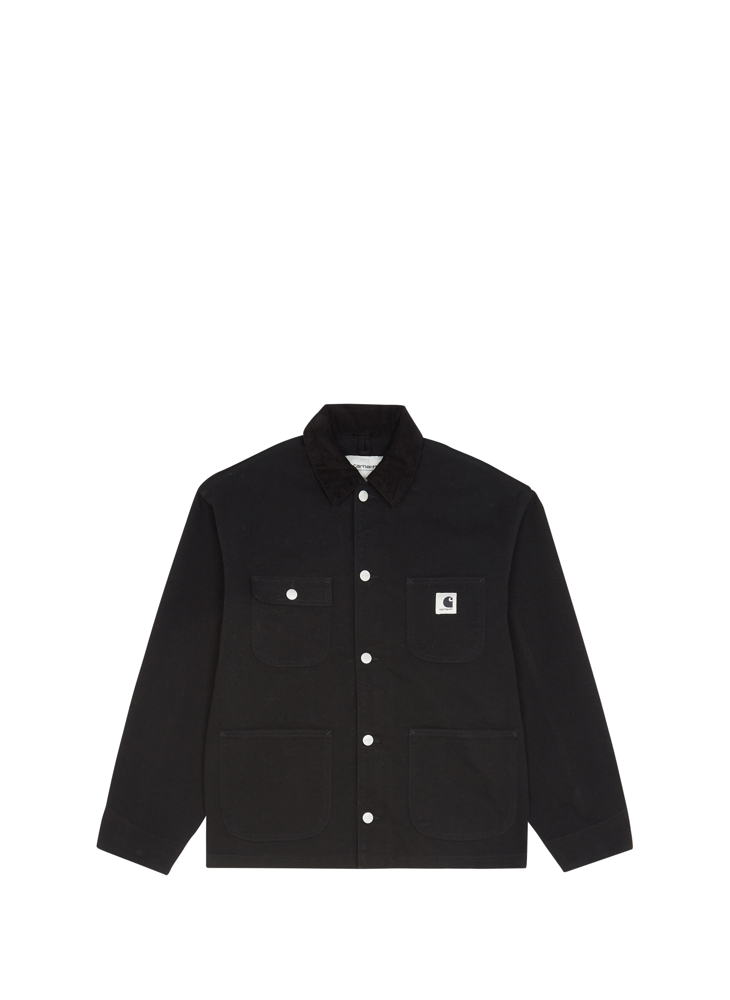 Veste droite à logo en coton CARHARTT WIP Noir