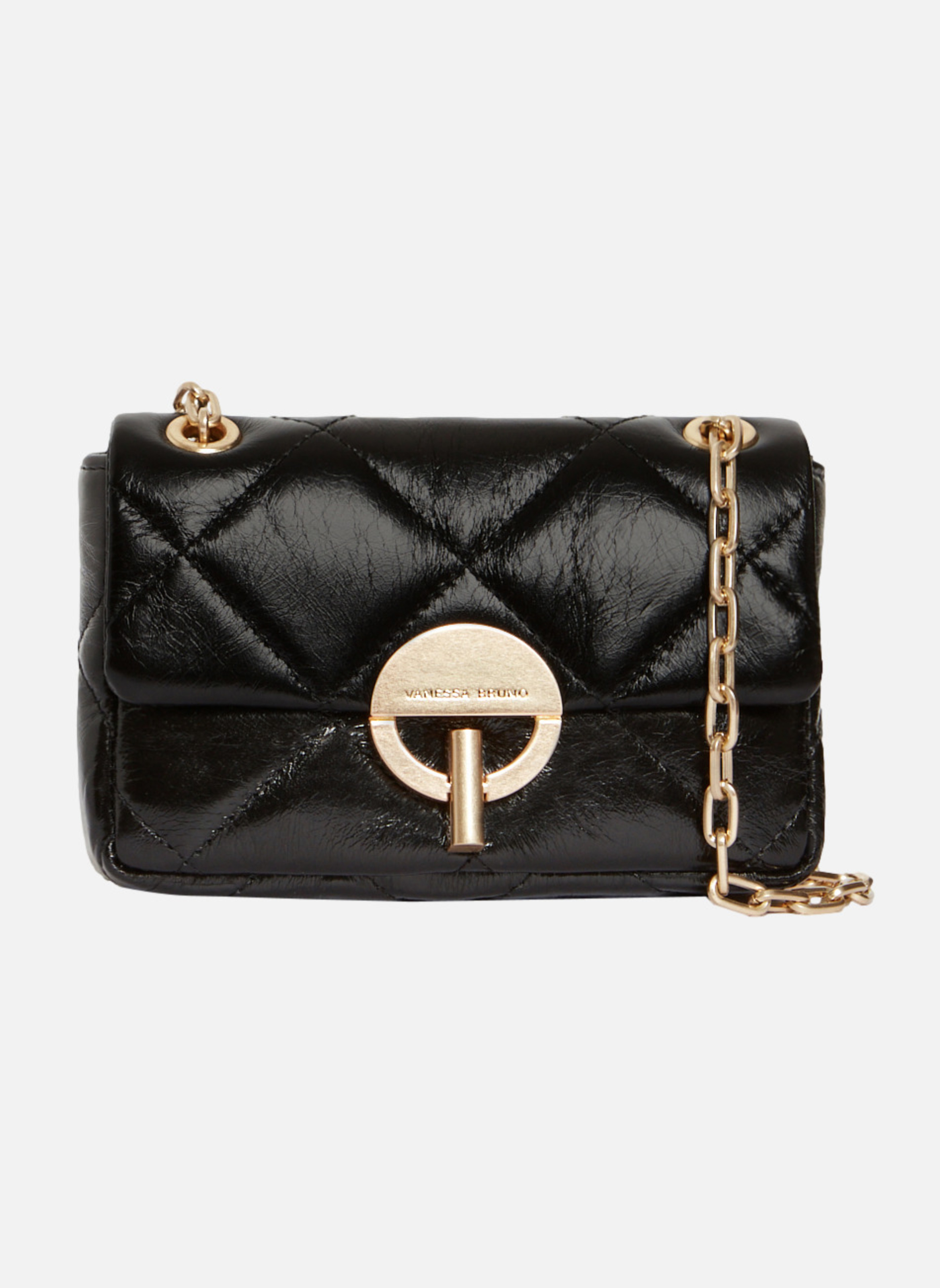 Petit sac moon en cuir VANESSA BRUNO Noir