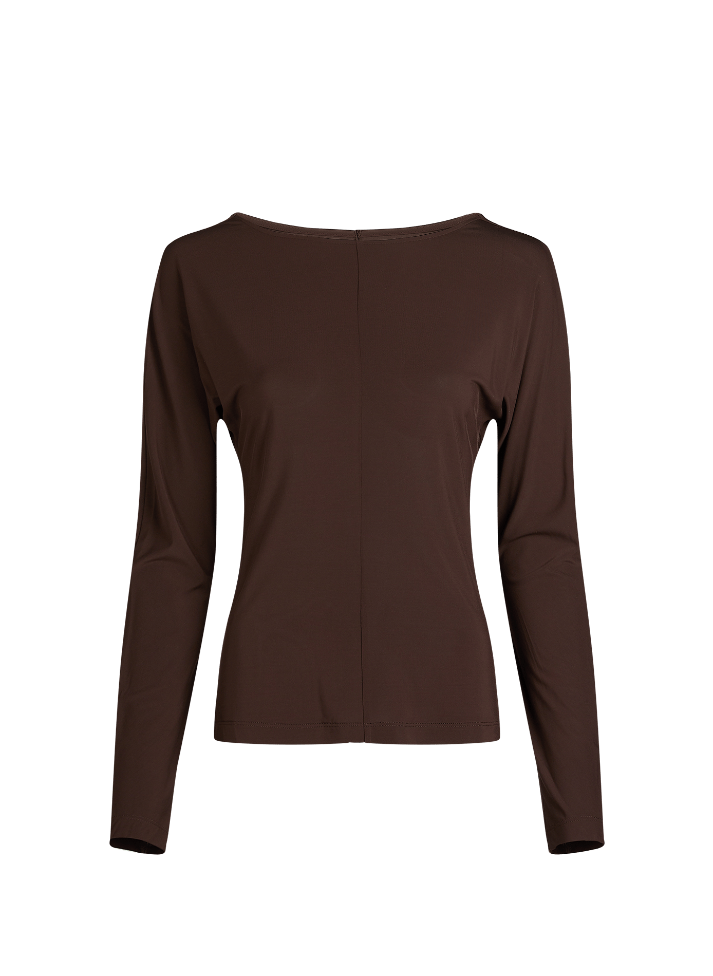 Long-sleeve backless top HELMUT LANG Brown