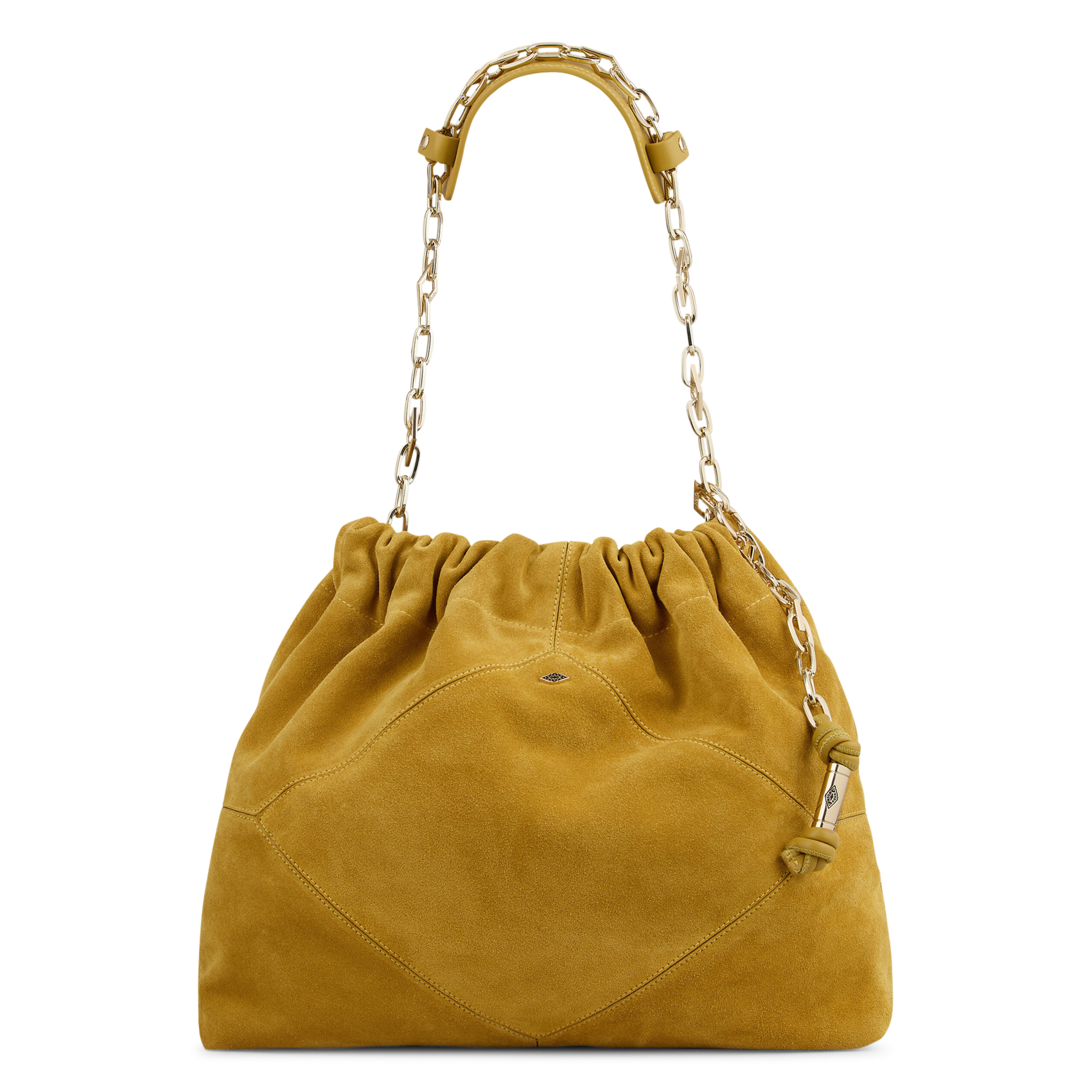 Sac à main en daim june tote BA&SH Jaune