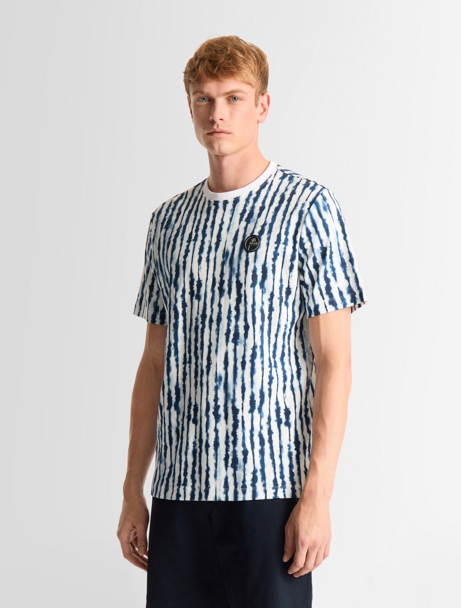 T-shirt tylo shibo col rond coupe regular FUSALP Bleu