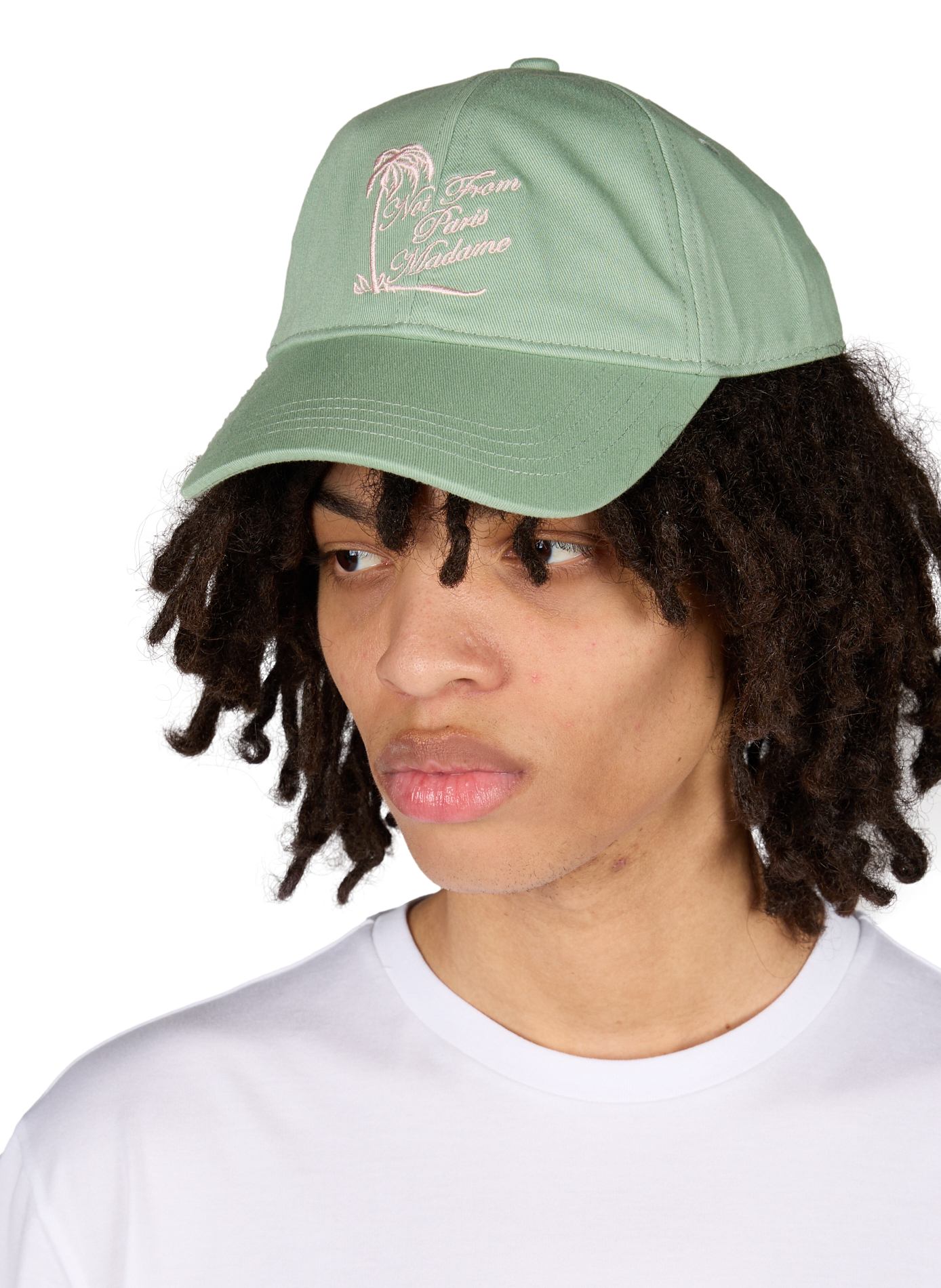 Casquette Slogan Palmiers en coton DROLE DE MONSIEUR Vert