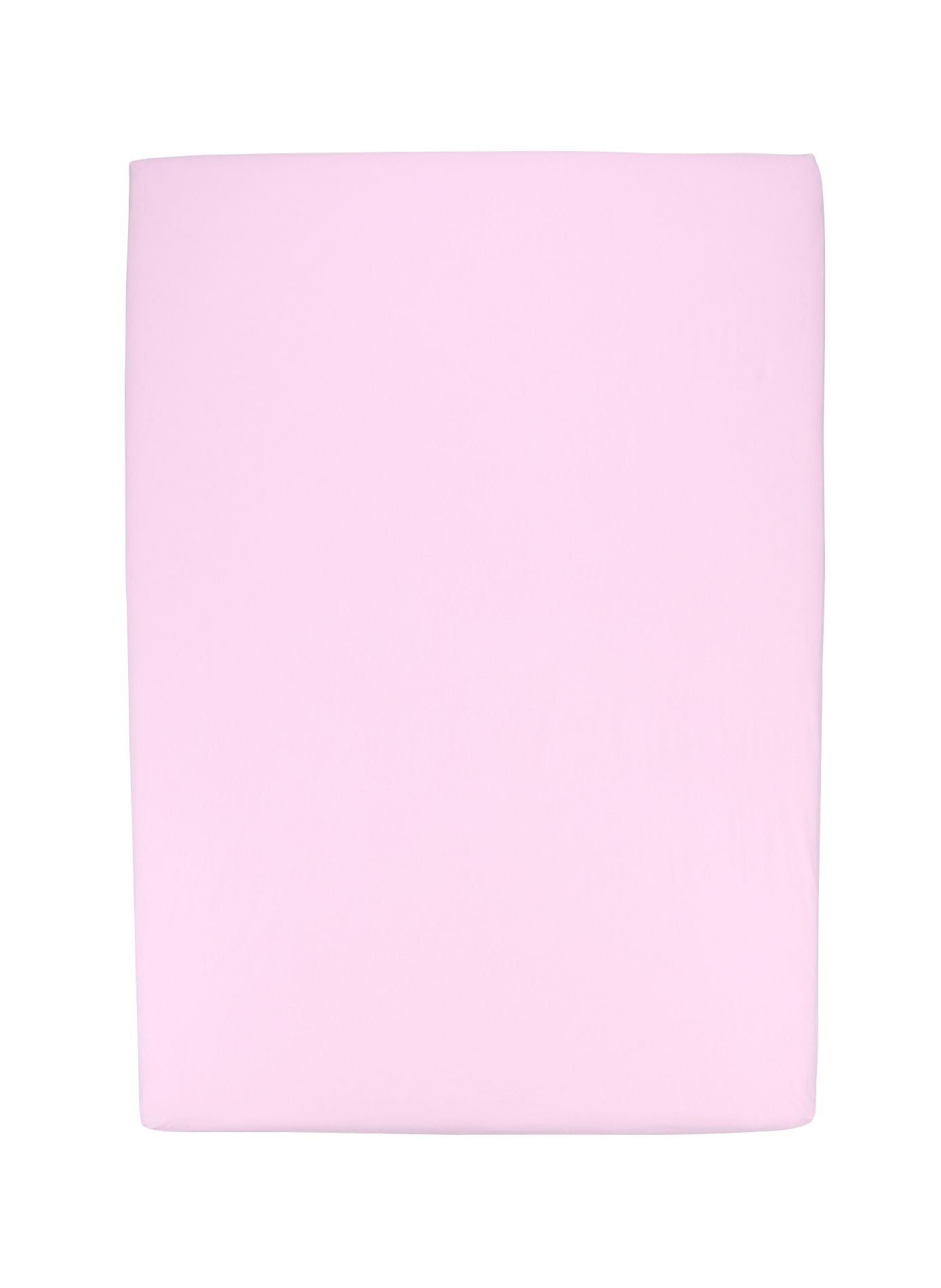 Fitted sheet in washed cotton percale. AU PRINTEMPS PARIS Pink