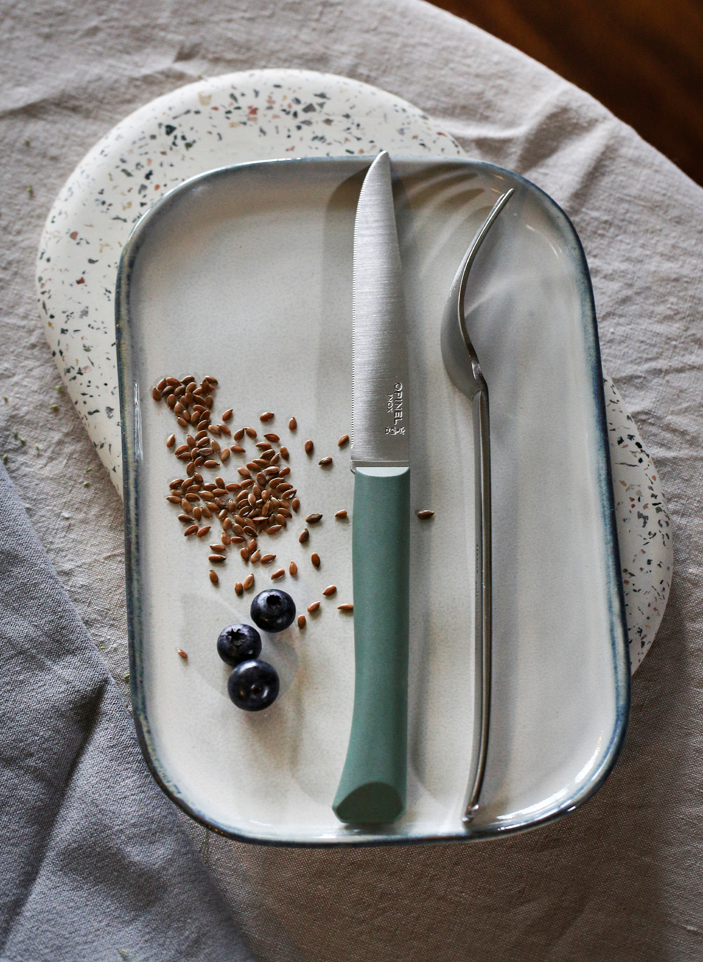 Set mit 4 Bon Appétit Messern aus rostfreiem Stahl OPINEL Mehrfarbig