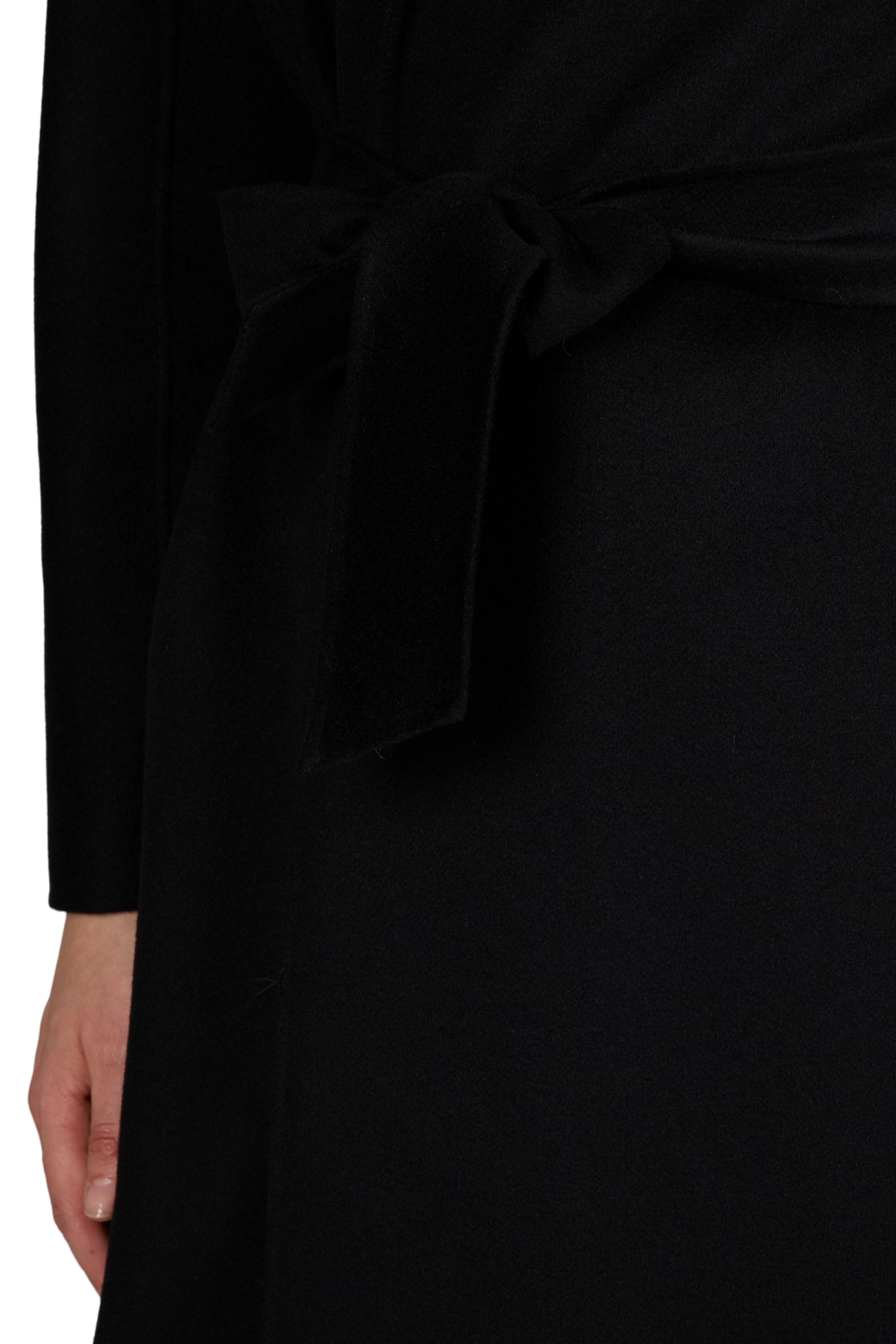 Manteau en laine vierge, soie et cachemire MAX MARA STUDIO Noir