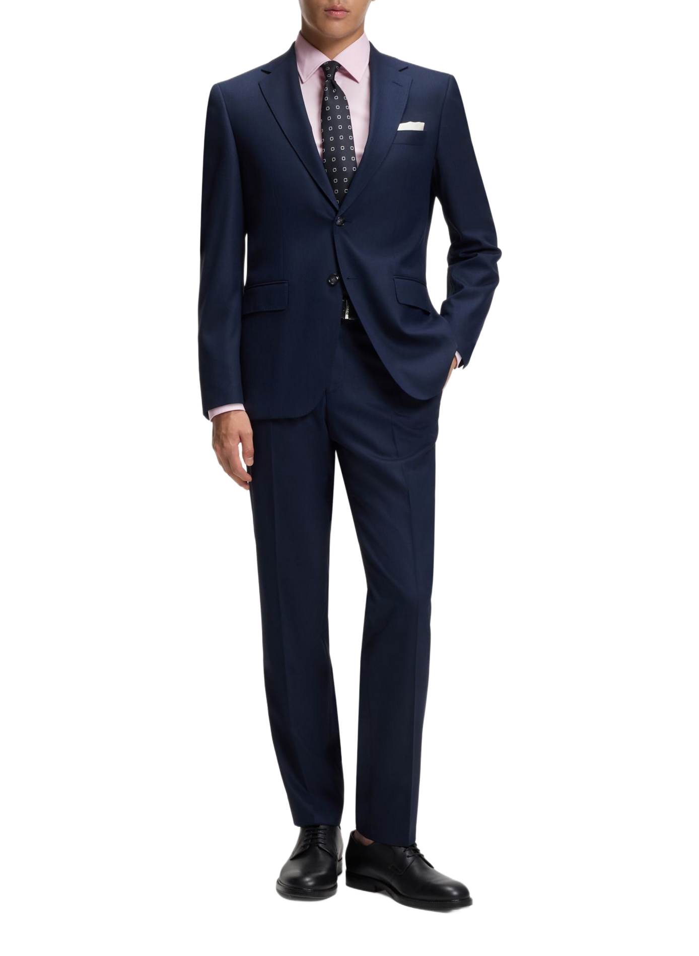 Chemise slim en coton mélangé BOSS Roze