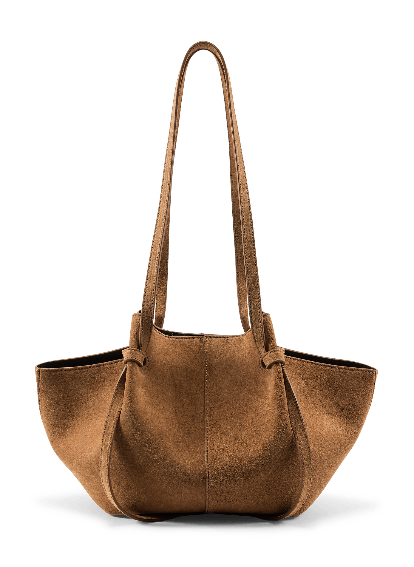 Leather baguette bag YUZEFI Pink