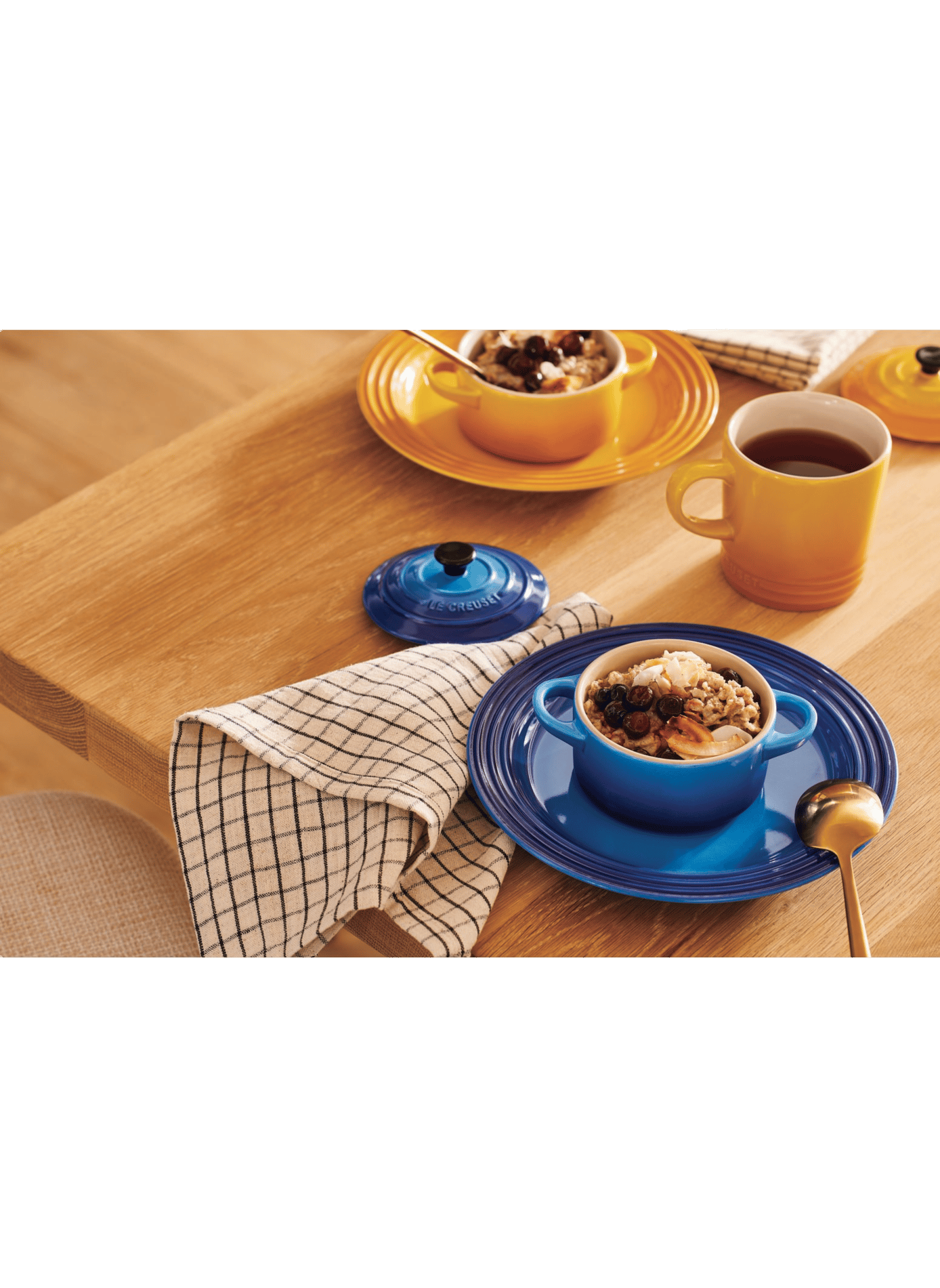 Mini-Kochtopf aus Keramik LE CREUSET Blau