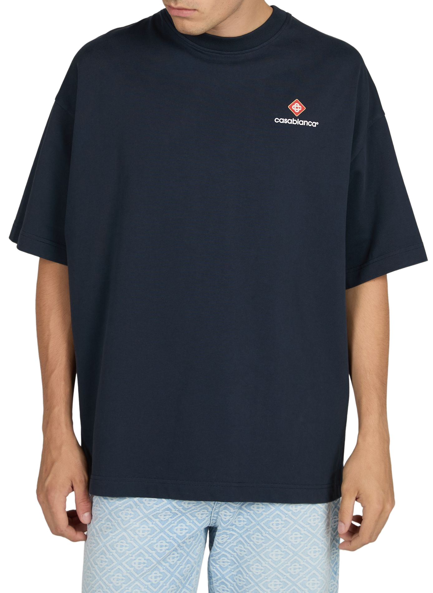 T-shirt ample à logo en coton CASABLANCA PARIS Multicolore