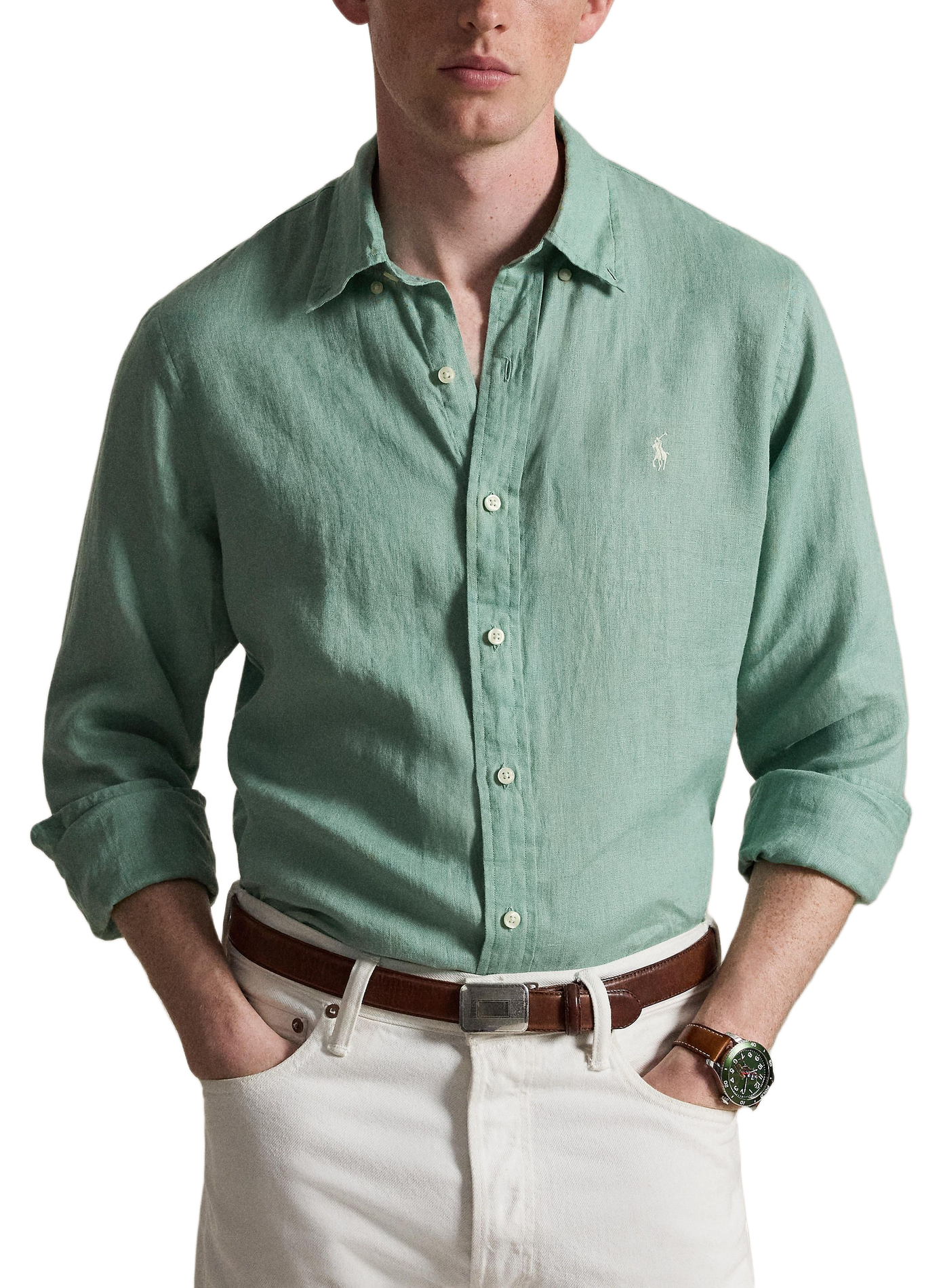 Linen shirt POLO RALPH LAUREN Blue
