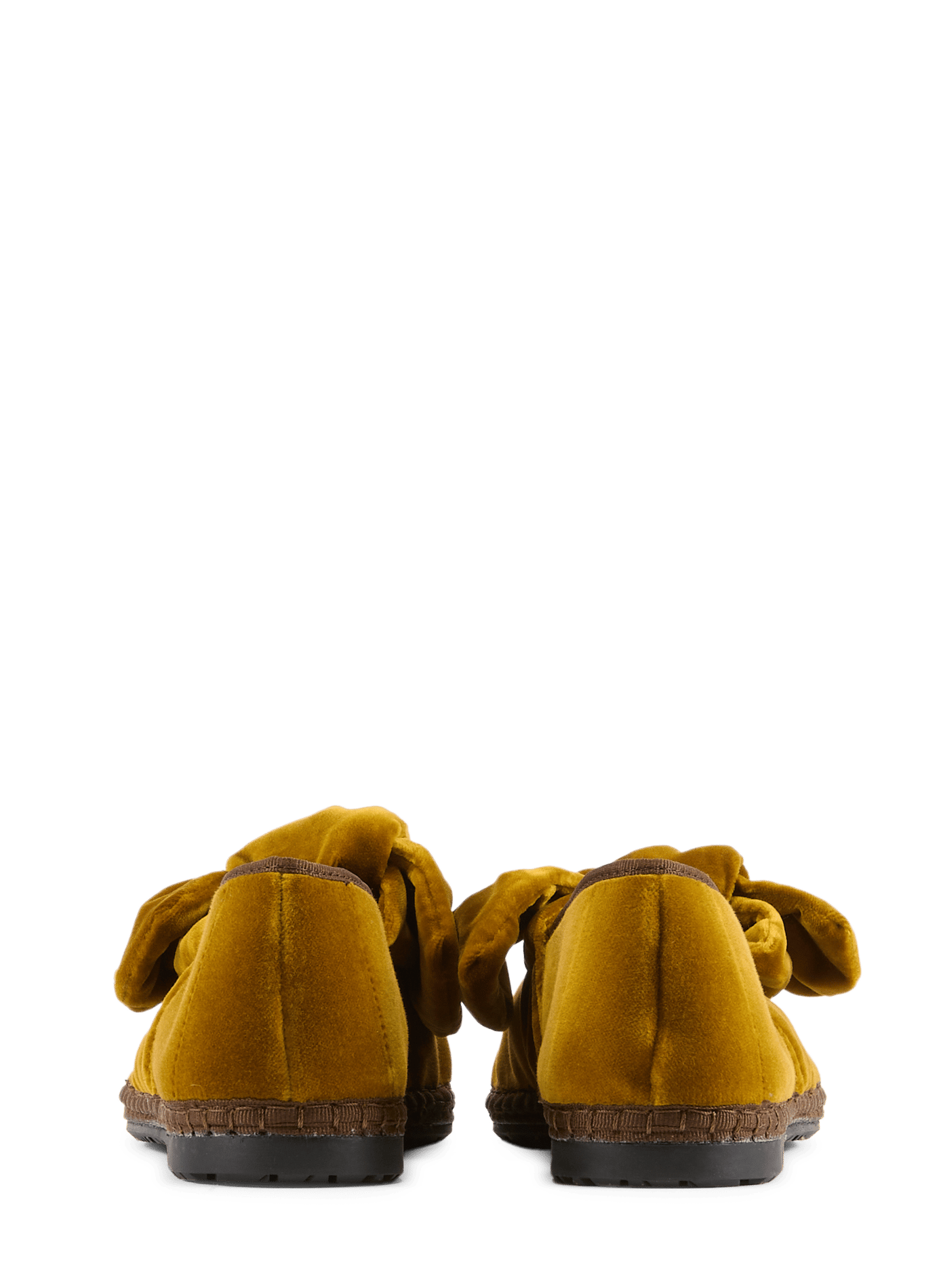Ballerines velours en coton mélangé FLABELUS Jaune