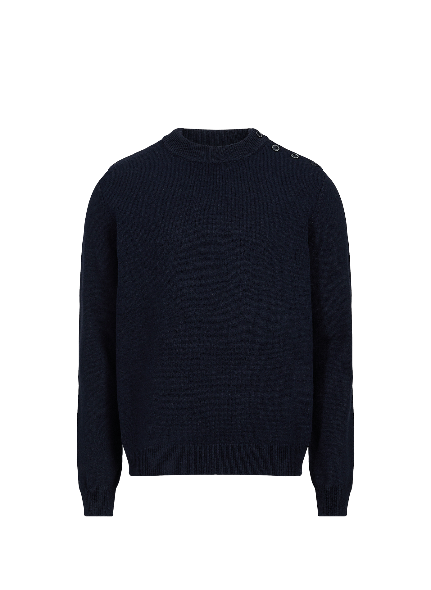 Straight wool-blend high-neck sweater AIGLE Blue