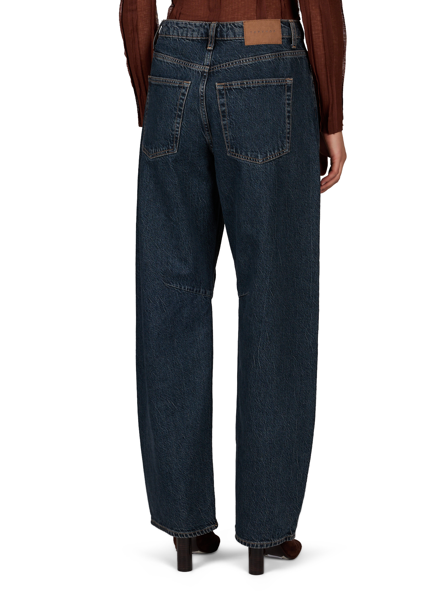 Jeansrock aus Baumwolldenim TOPSHOP Blau