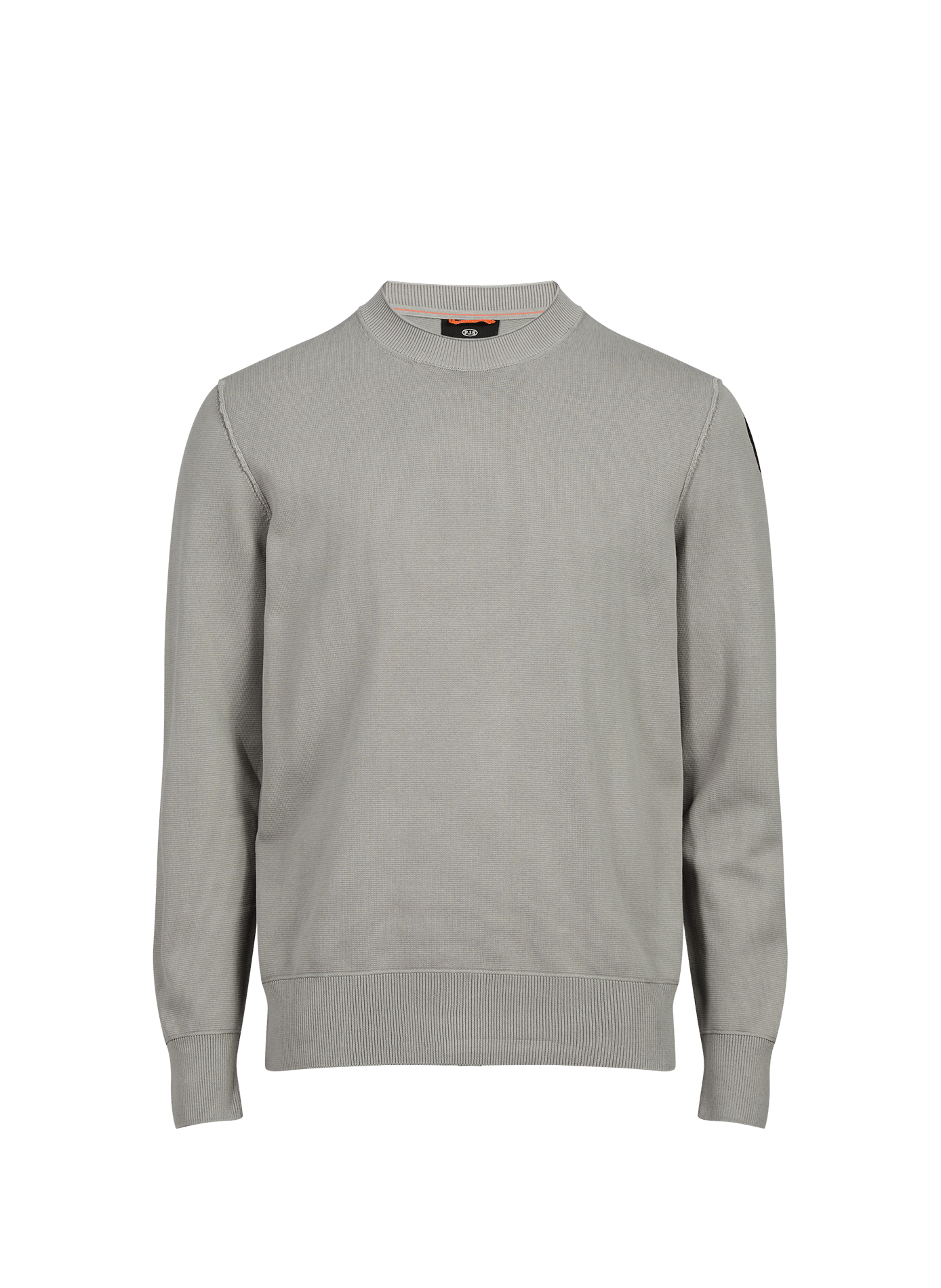 Straight round neck sweater in blended cotton PARAJUMPERS Grey