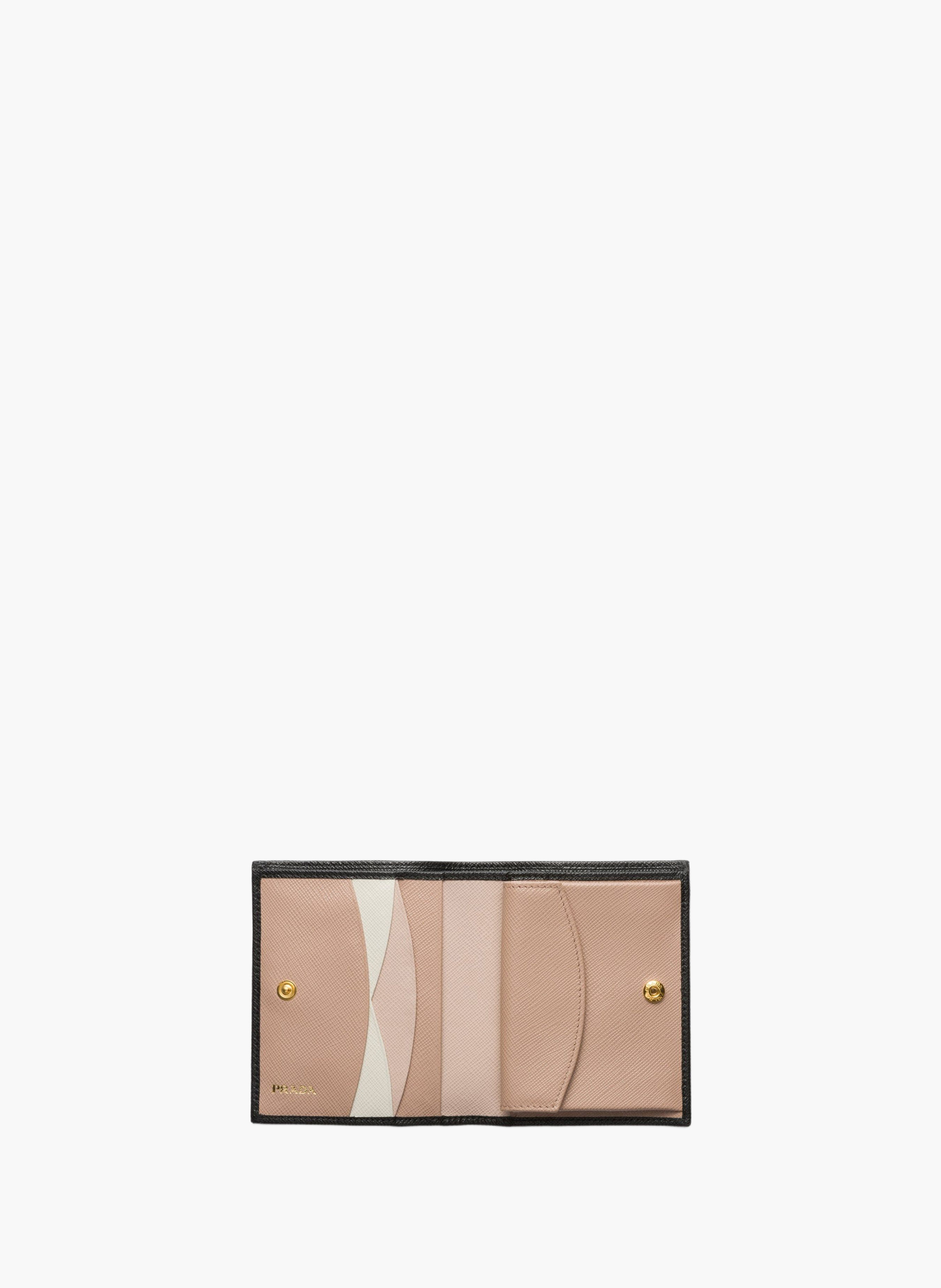Portefeuille en cuir PRADA Noir