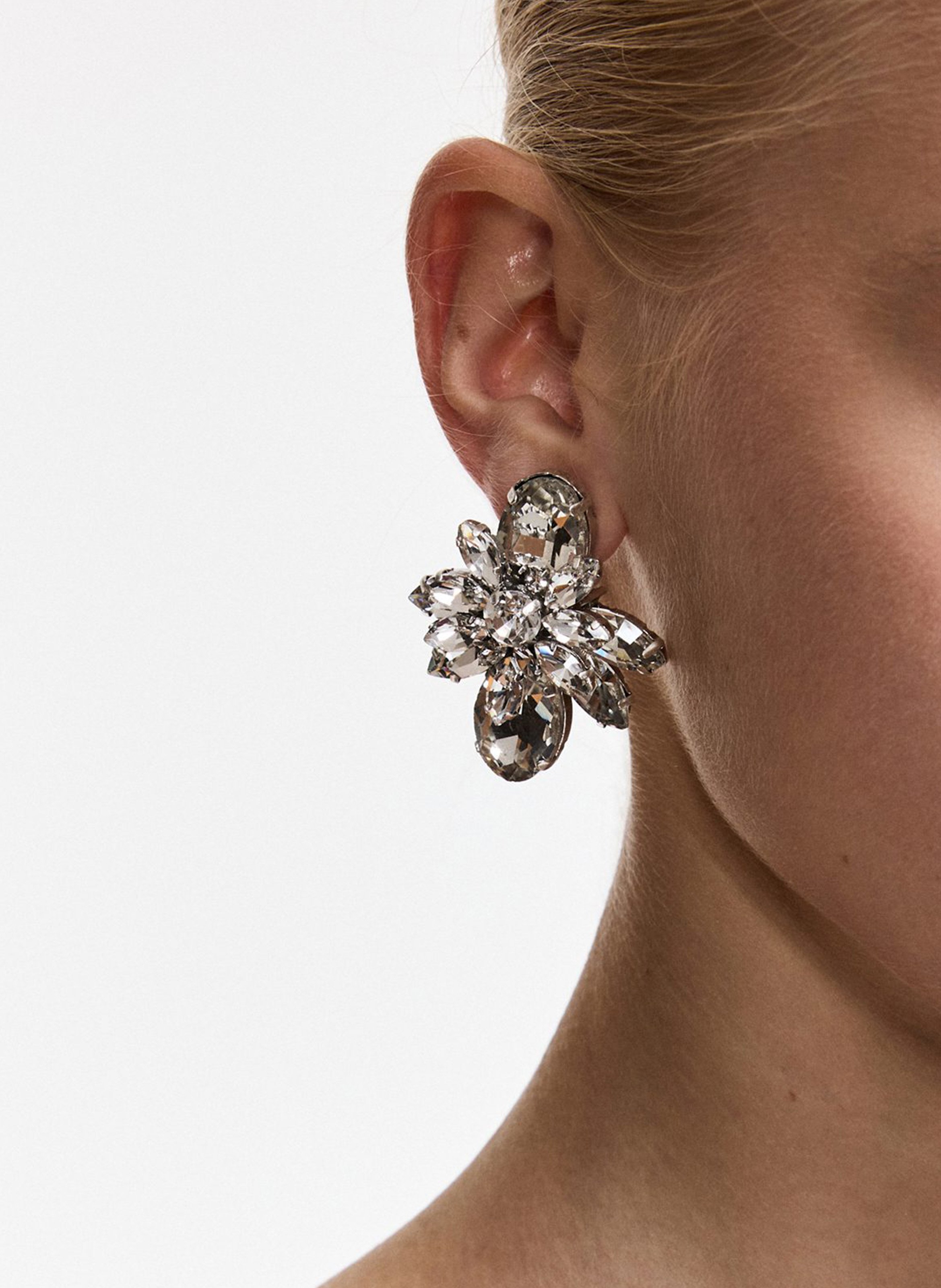 Boucles d'oreilles en laiton mélangé kubito ESSENTIEL ANTWERP Argent