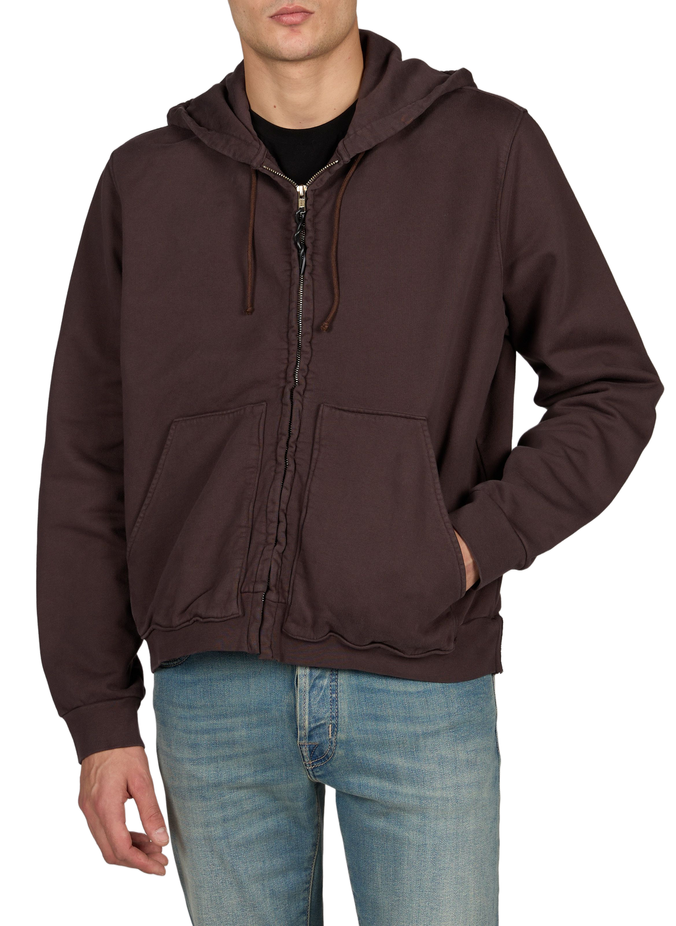Cotton Hooded Sweatshirt CAMIEL FORTGENS Brown