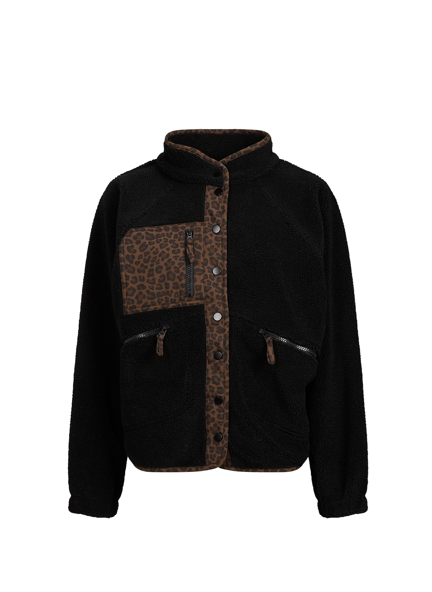 Oversize-Fleecejacke GIANY LAURE+MAX Schwarz