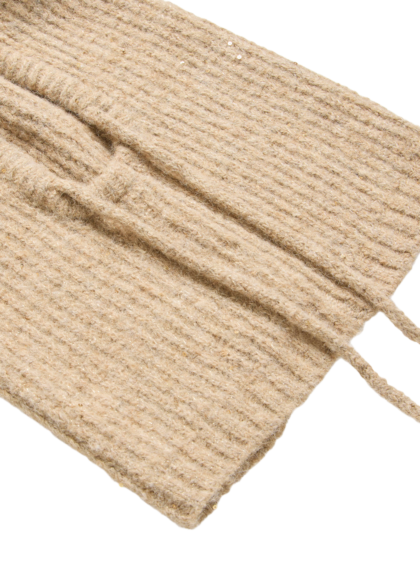 Cagoule unie à sequins VILA Beige