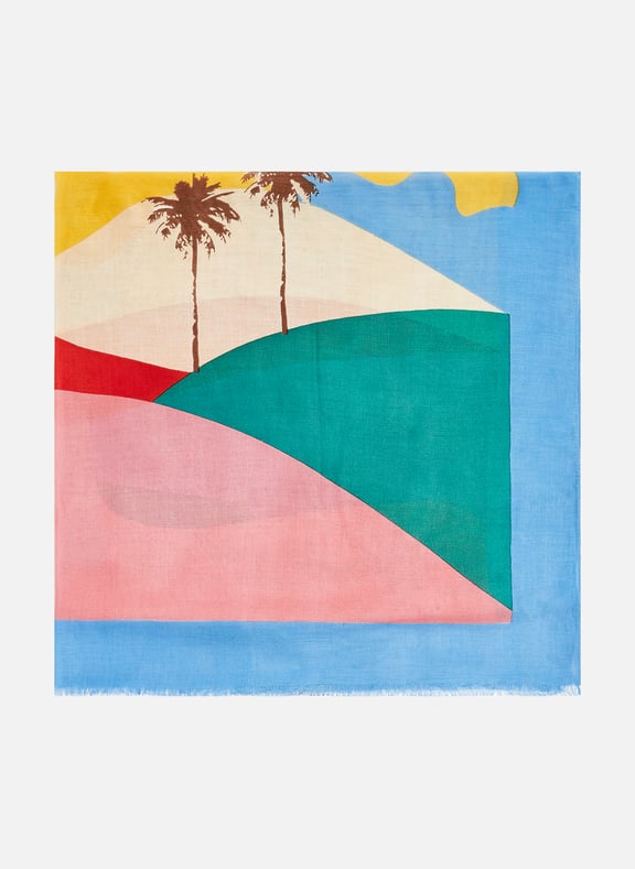 Haukea scarf Multicolour by BECKSONDERGAARD BECKSONDERGAARD Haukea scarf Multicolour