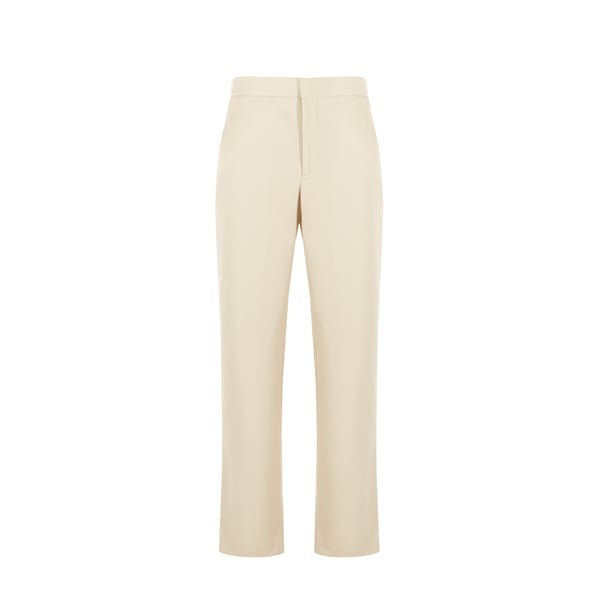 Pantalon en coton, soie et cachemire