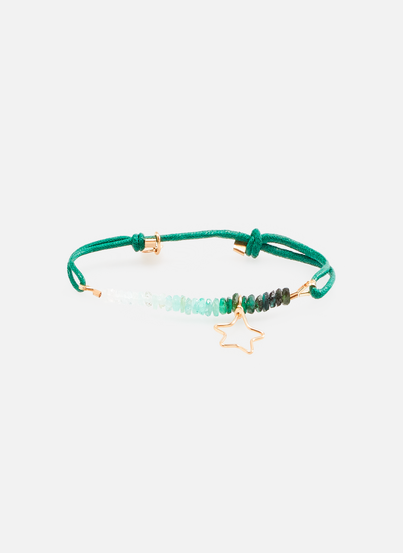 Star and emerald pendant bracelet ATELIER PAULIN