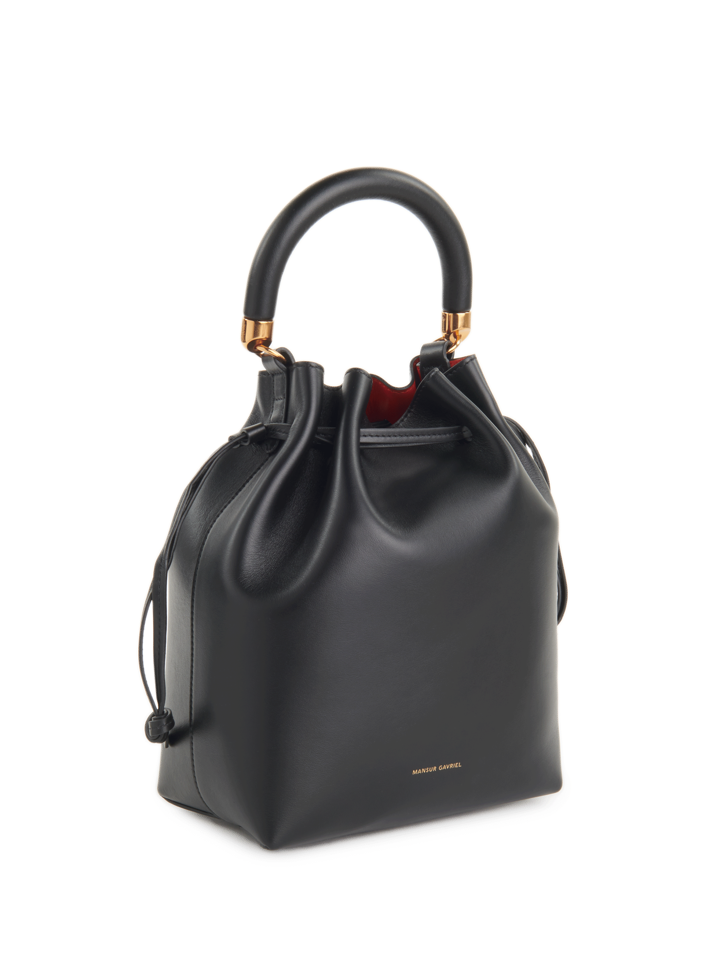 Leather bucket bag MANSUR GAVRIEL Black