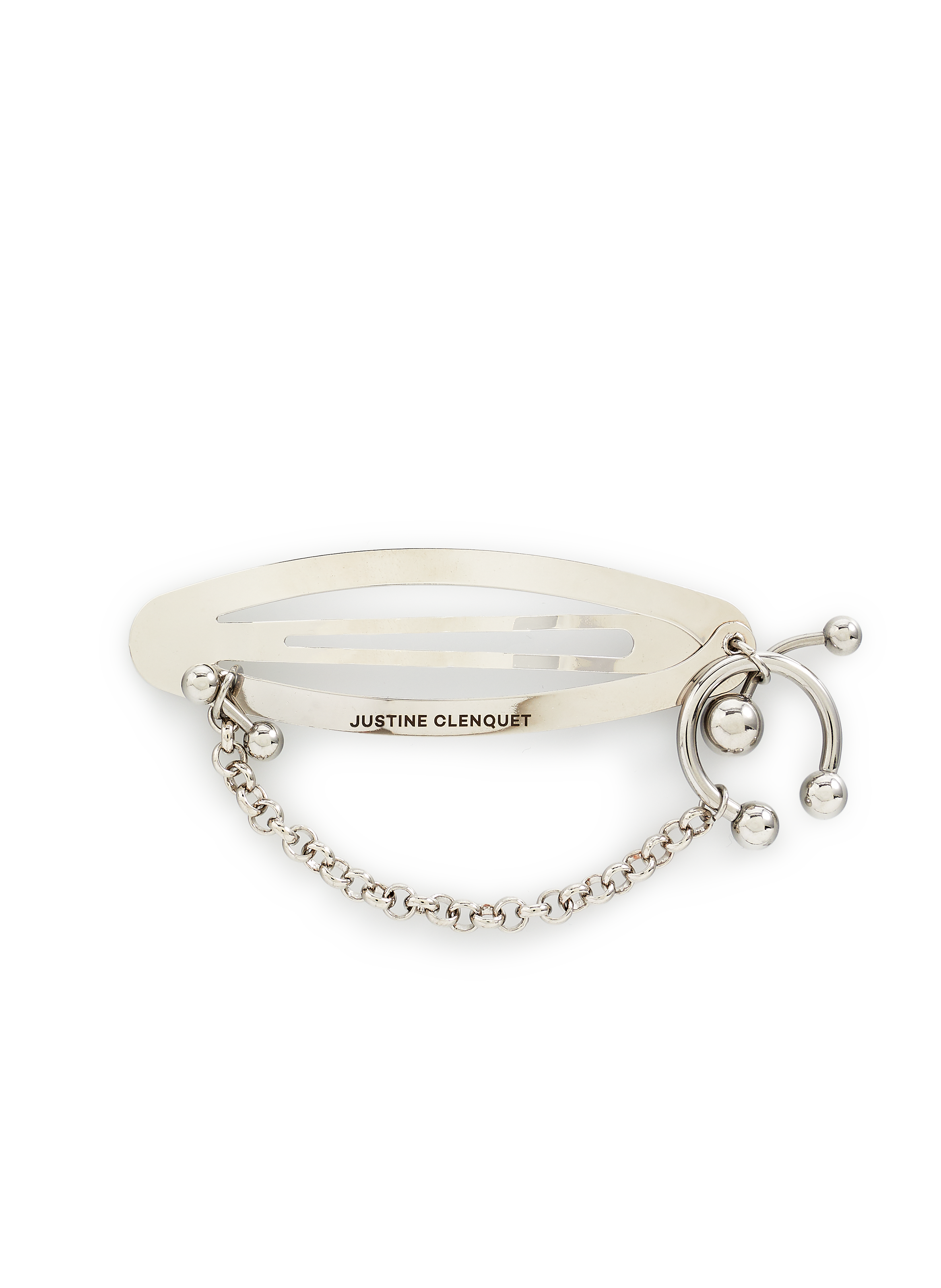 Brass slide JUSTINE CLENQUET Silver