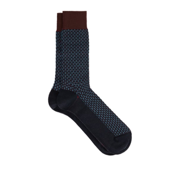 Dore Dore Wool Blend Socks In Blue