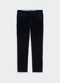 Straight corduroy trousers  Aviator navy