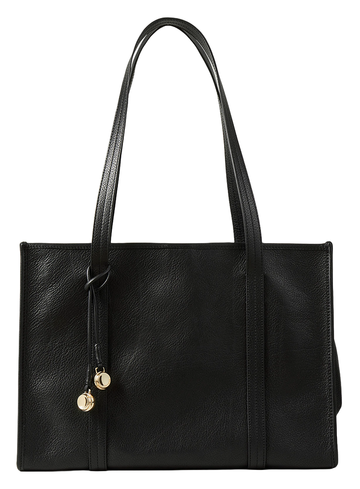 Sac cabas en cuir souple SANDRO Noir