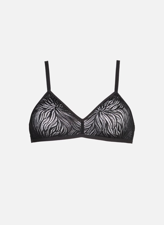 Soutien-gorge en dentelle Sheer Marquisette Noir by CALVIN KLEIN CALVIN KLEIN Soutien-gorge en dentelle Sheer Marquisette Noir