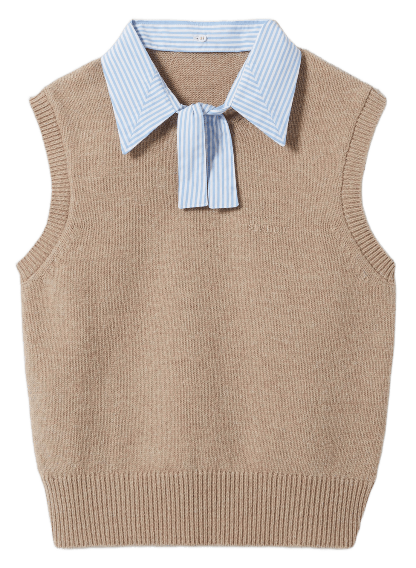 Pull droit en laine mélangée CLAUDIE PIERLOT Beige