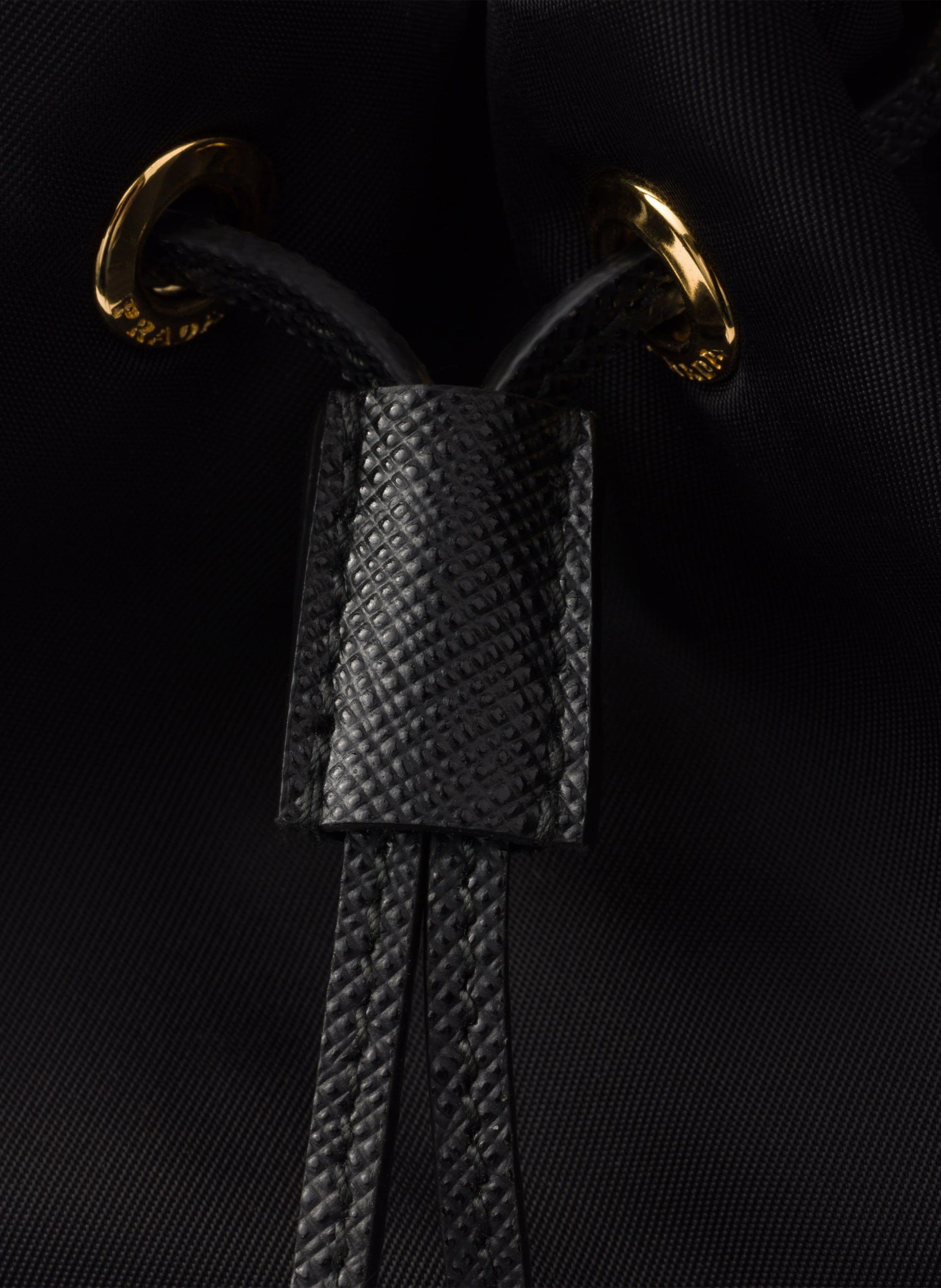 Sac seau prada duet en re-nylon PRADA Noir