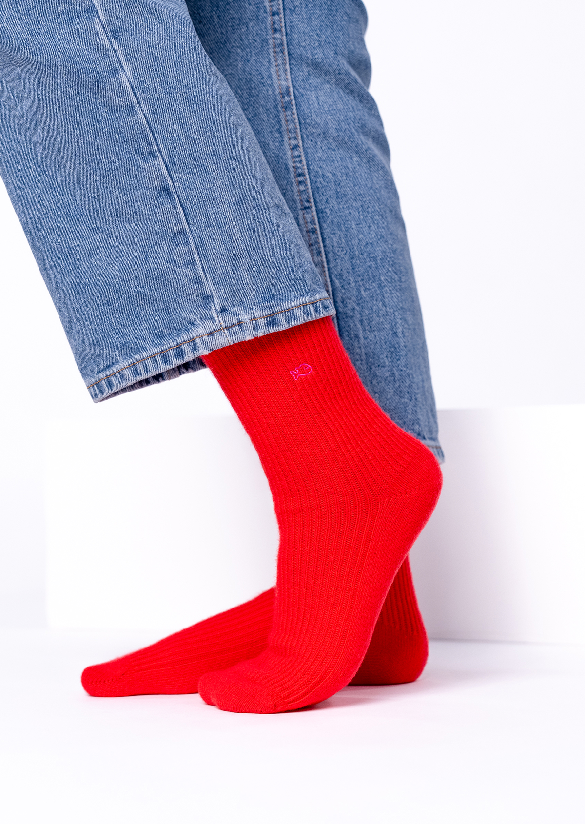 Chaussettes en laine BILLYBELT Rouge