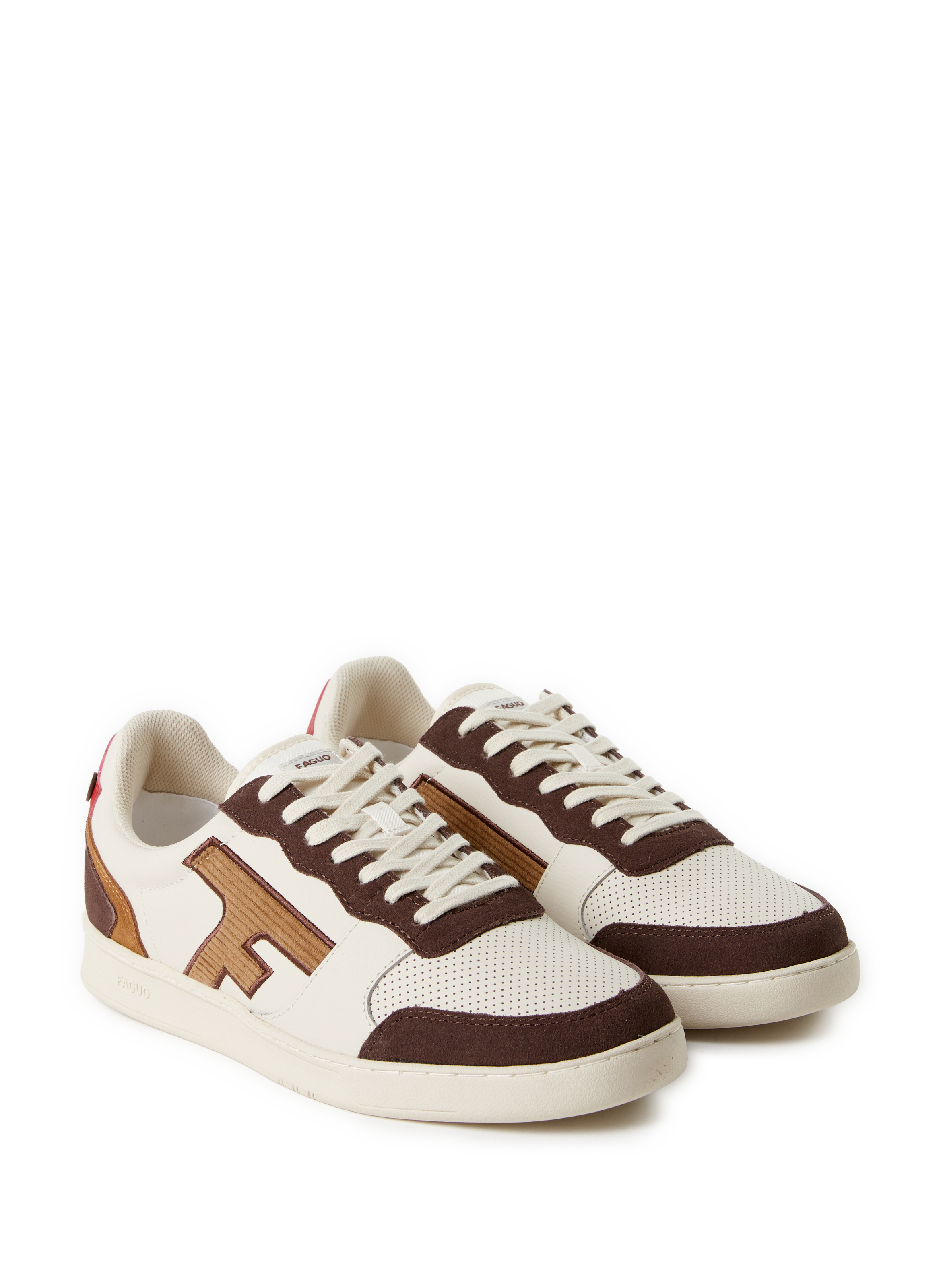 Baskets en cuir mélangé FAGUO Multicolore