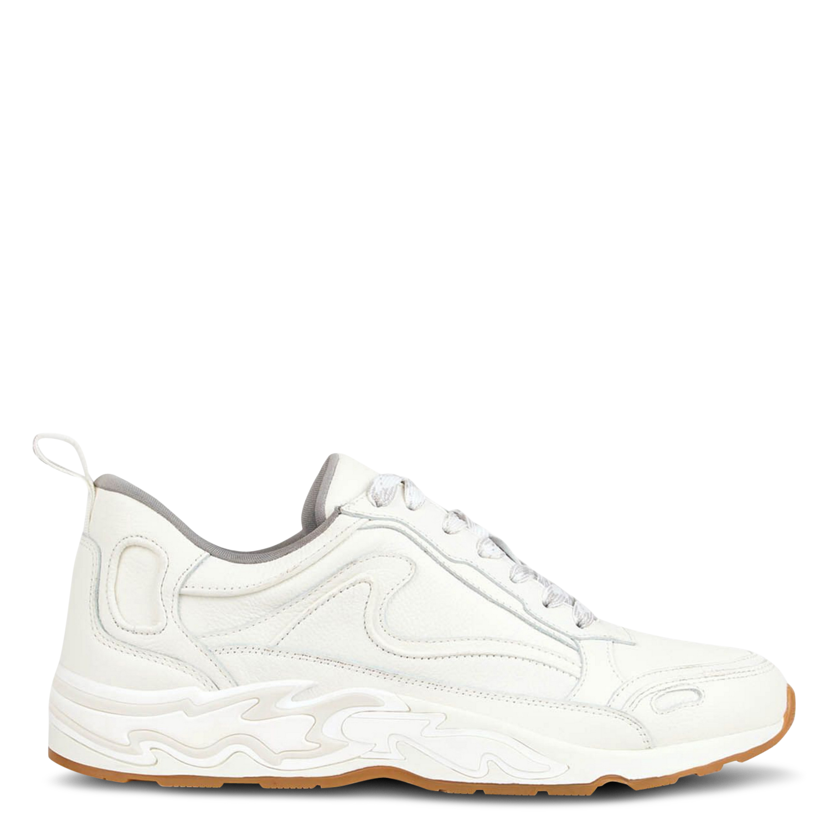 SANDRO Baskets basses en cuir Blanc