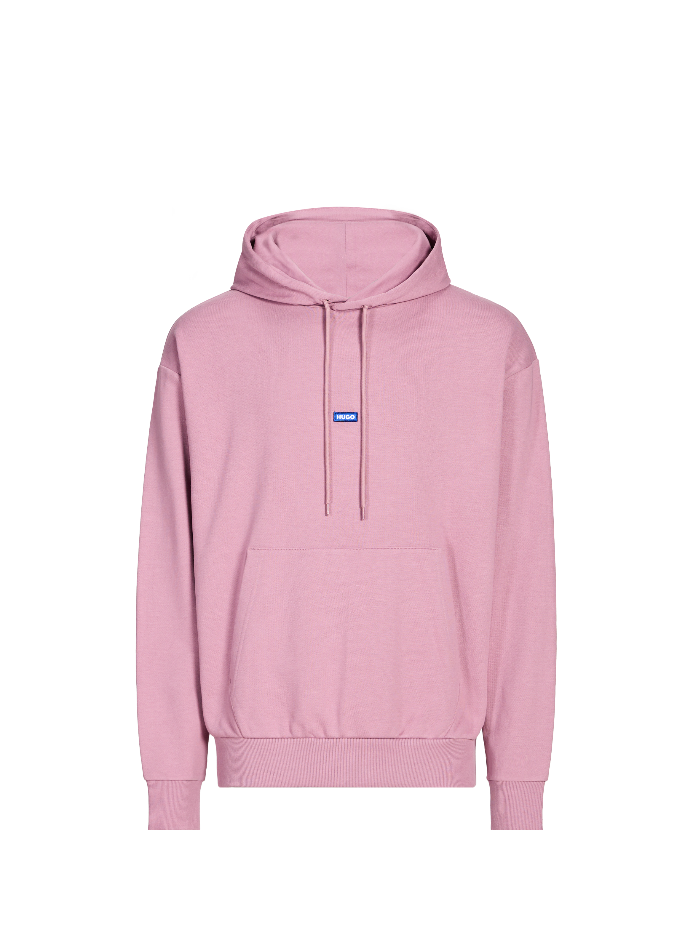 HUGO BLUE Sweat ample à capuche en coton Rose