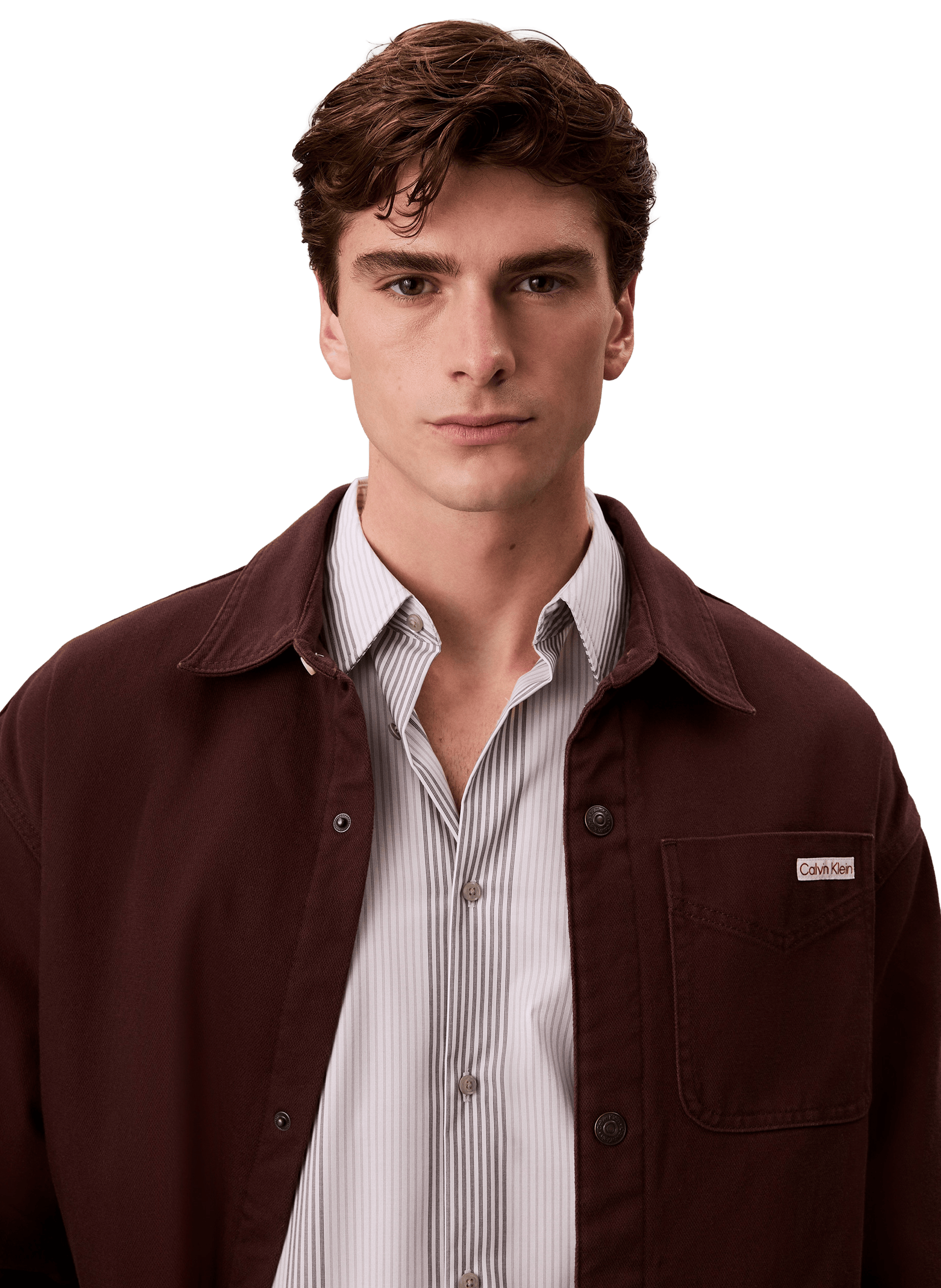 Cotton shirt CALVIN KLEIN Brown