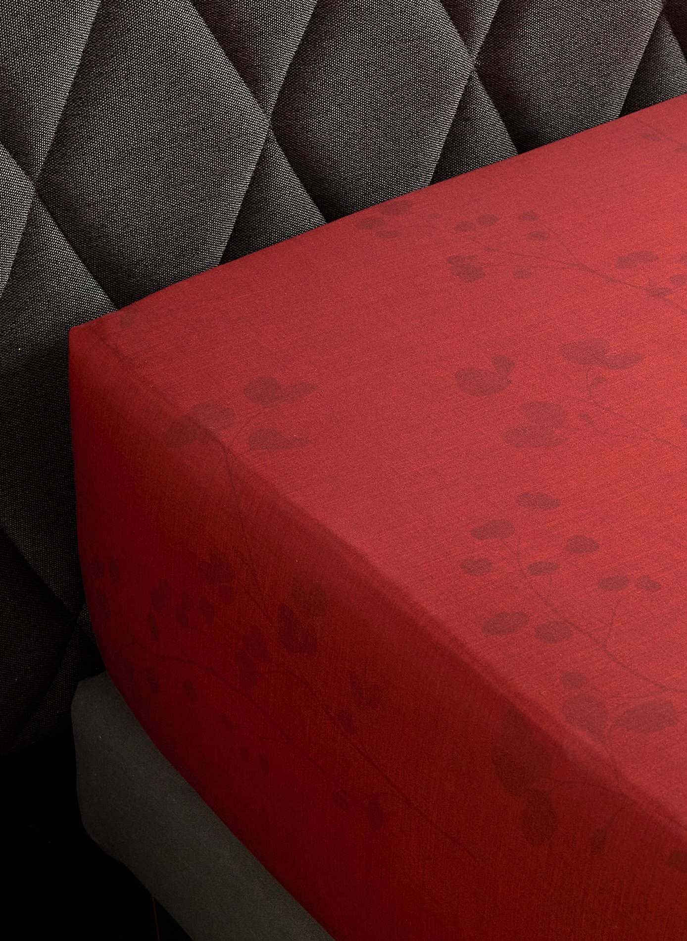 DRAP HOUSSE Minimaliste ANNE DE SOLENE Rouge