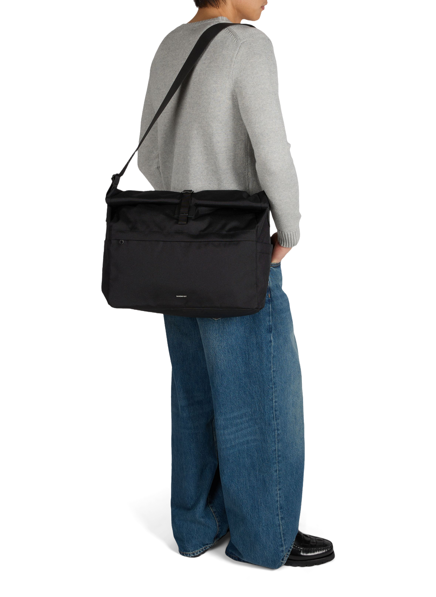 Crossbody Messenger Bag SANDQVIST Black
