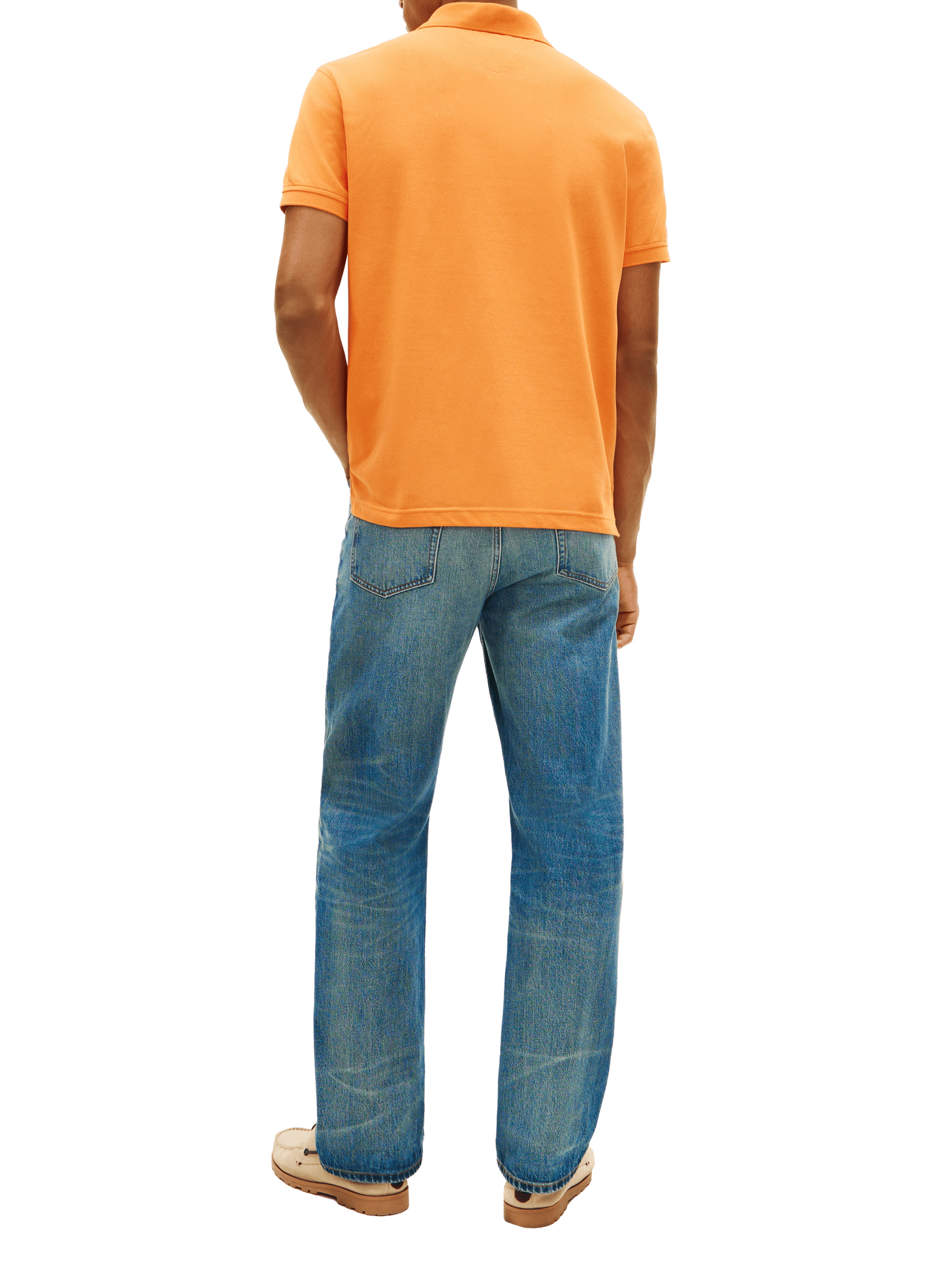 Polo en coton organique TOMMY HILFIGER Orange