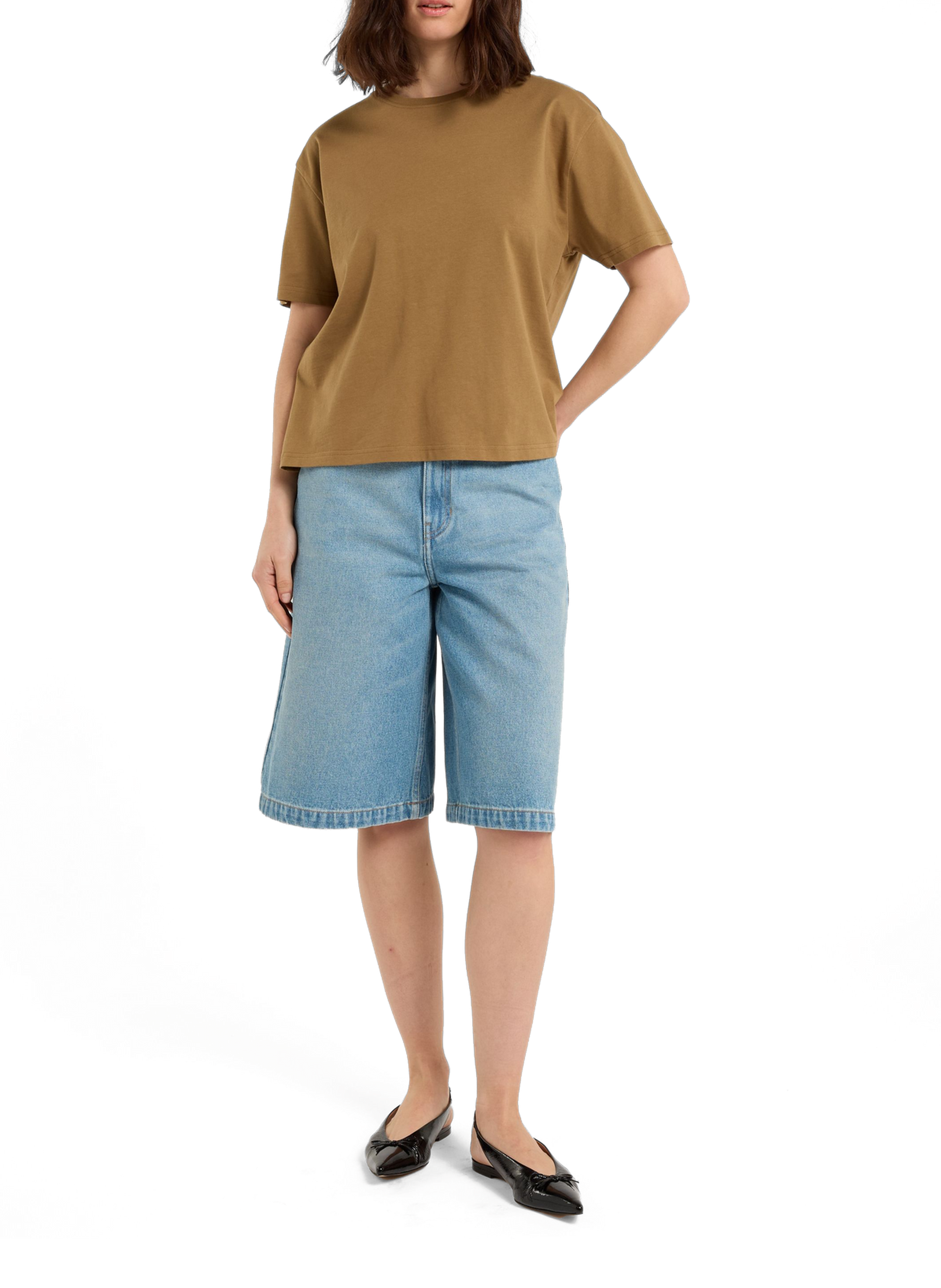 T-shirt Vintaguni en coton SAISON 1865 Marron