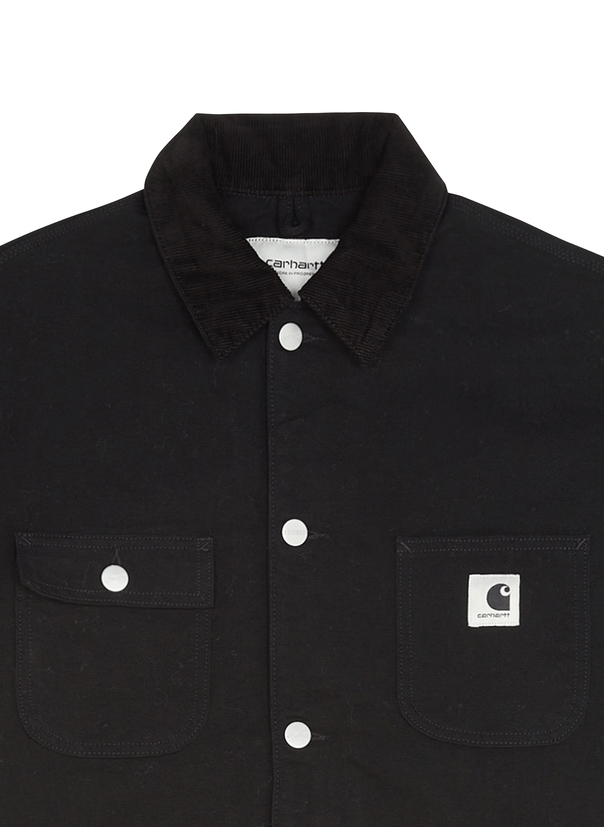 Veste droite à logo en coton CARHARTT WIP Noir
