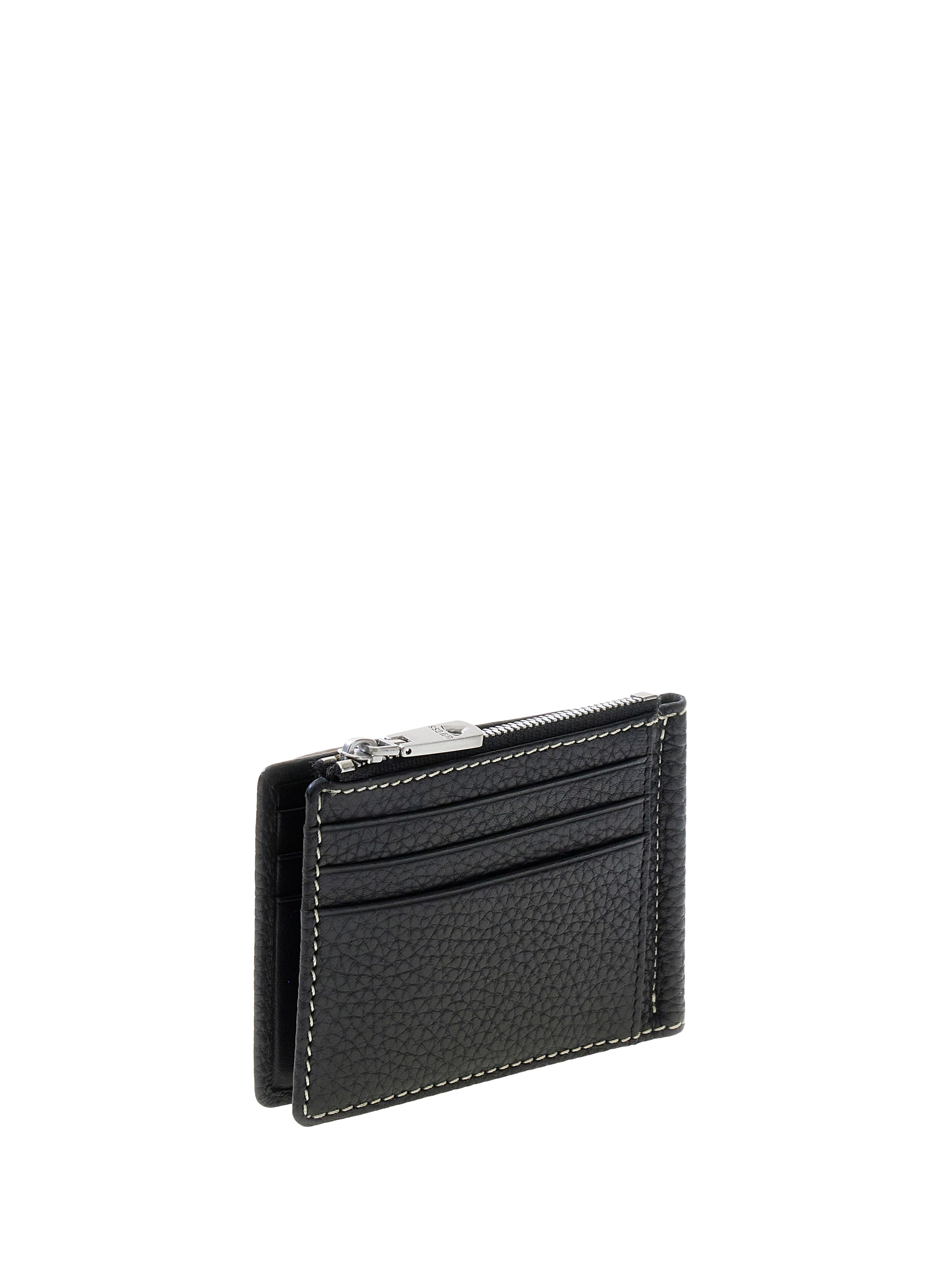 Boston cow leather card holder GUESS Black
