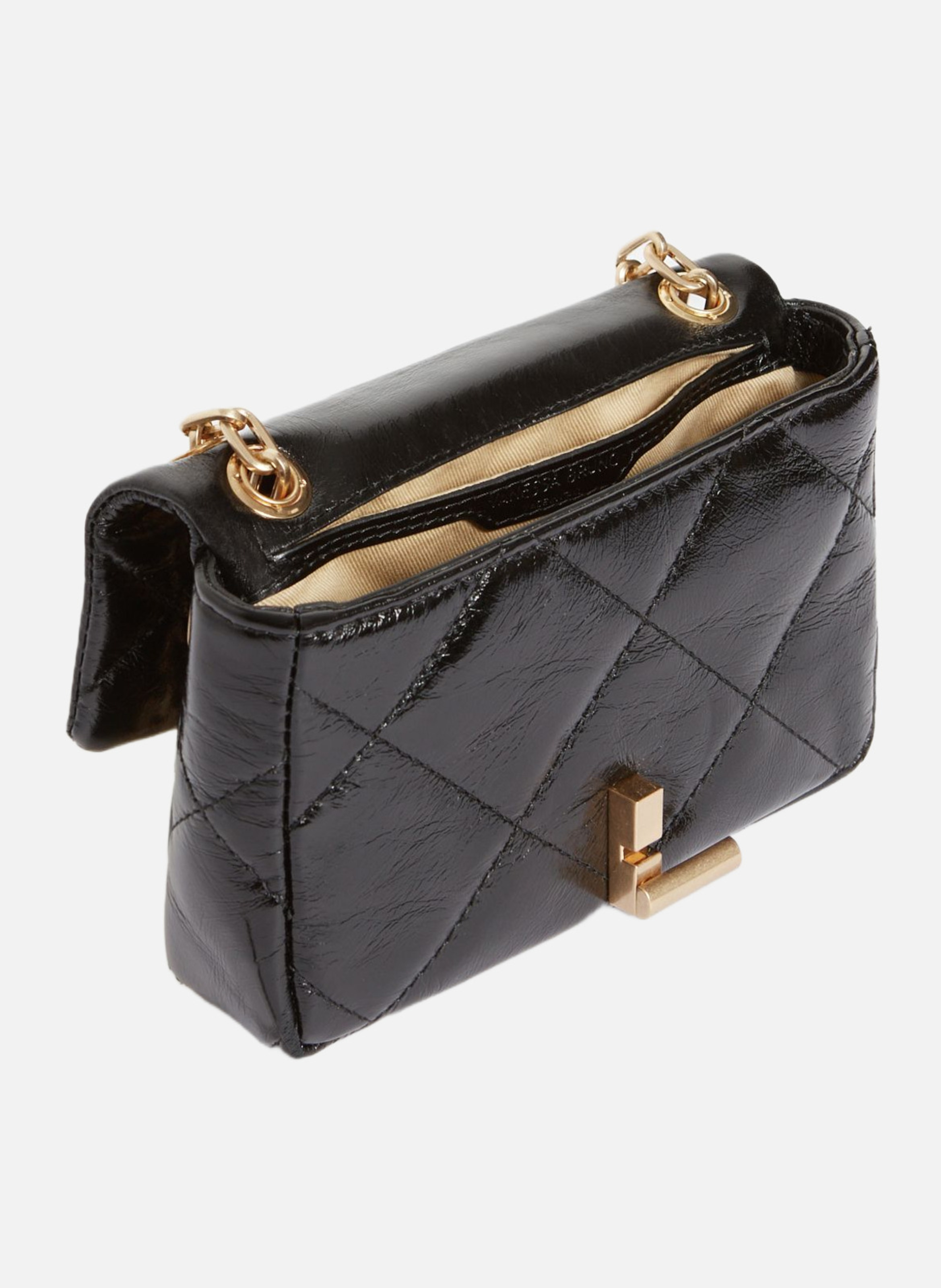 Petit sac moon en cuir VANESSA BRUNO Noir