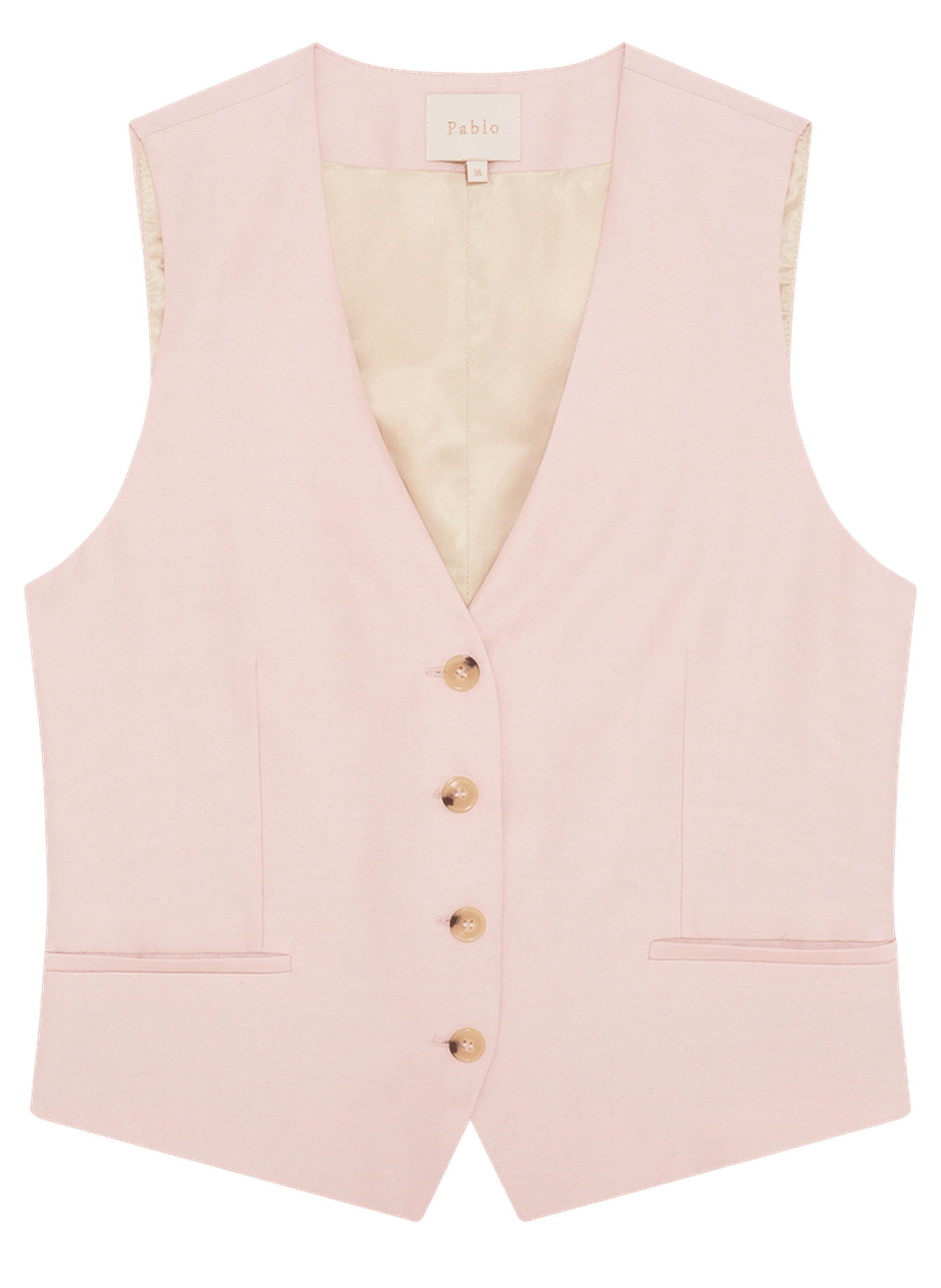 Gilet de tailleur sans manche - marina PABLO Beige